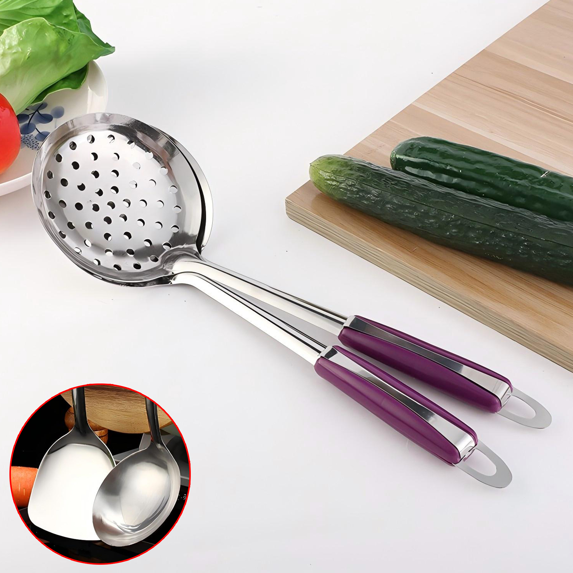 3 Piece Stainless Steel Kitchen Utensil Set