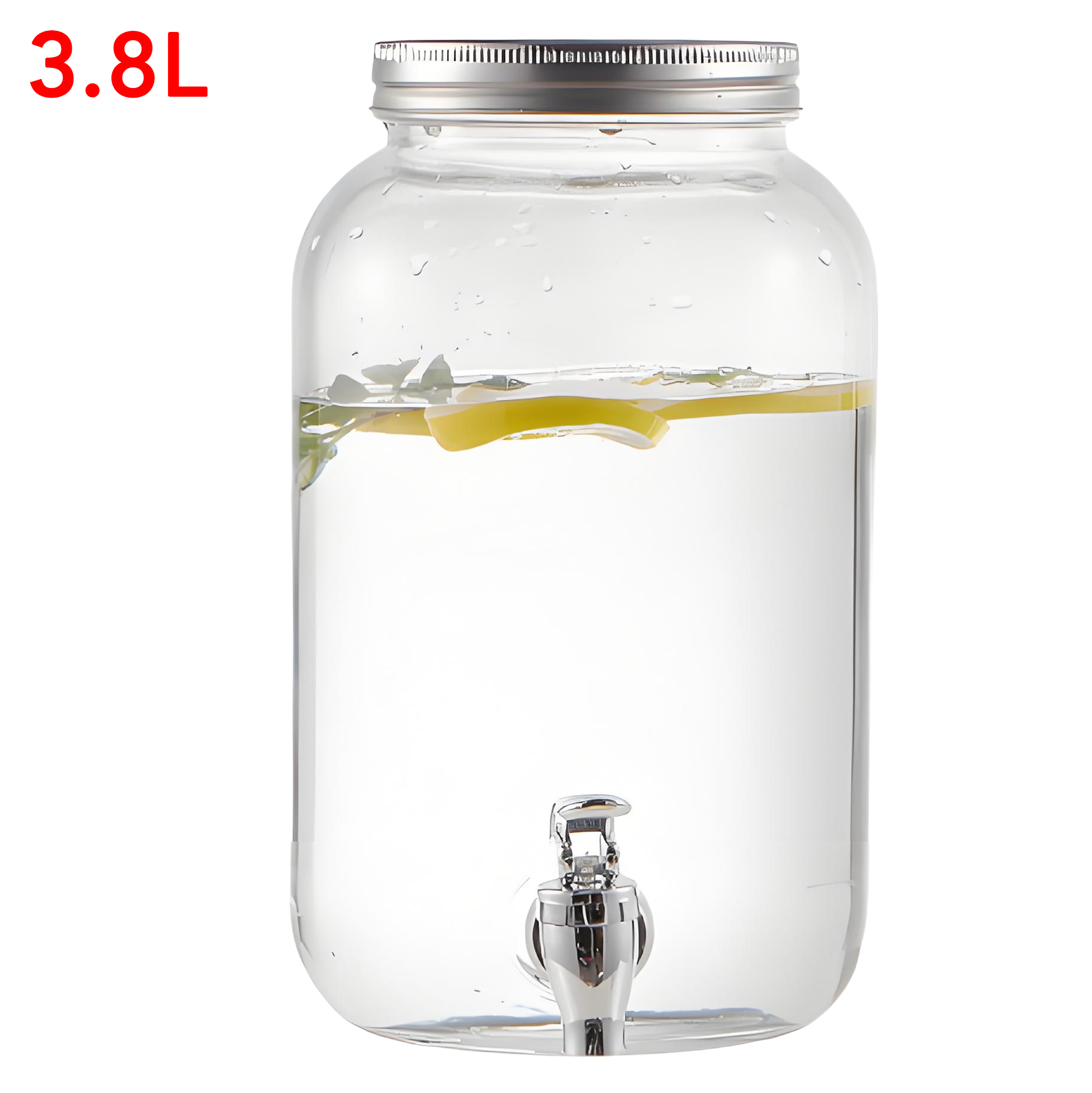 3.8L Glass Beverage Dispenser