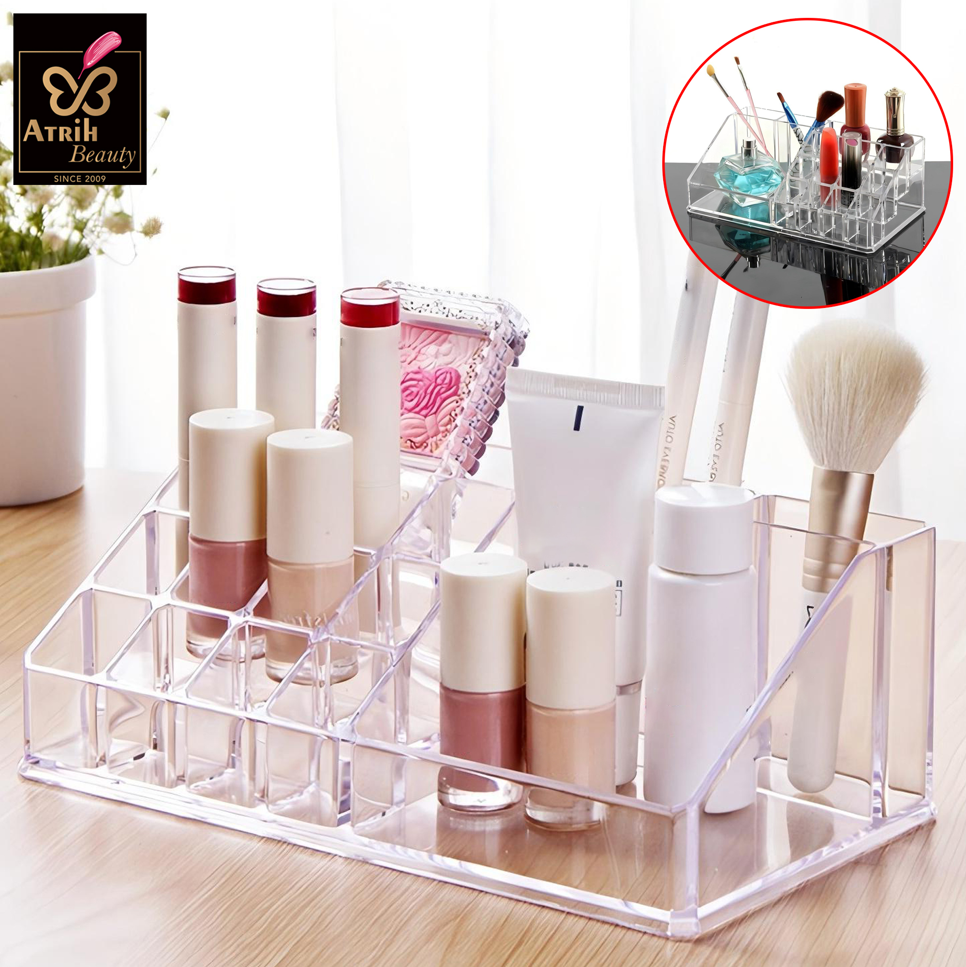Clear Plastic Cosmetic Organizer