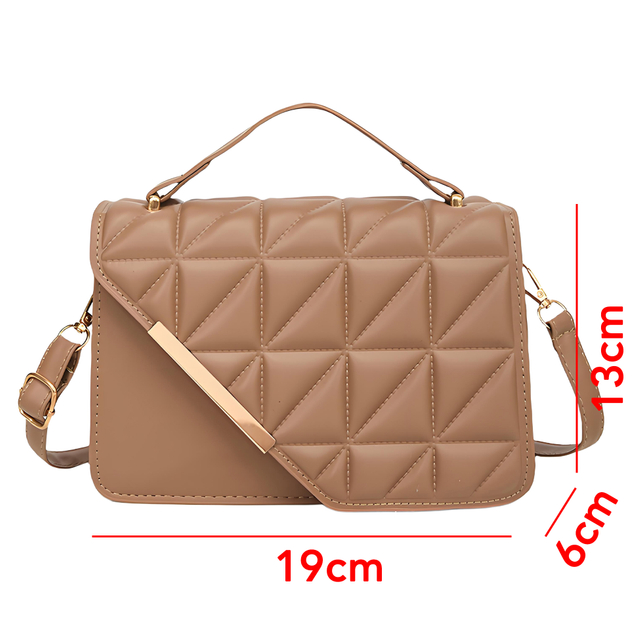 PU Leather Quilted Handbag