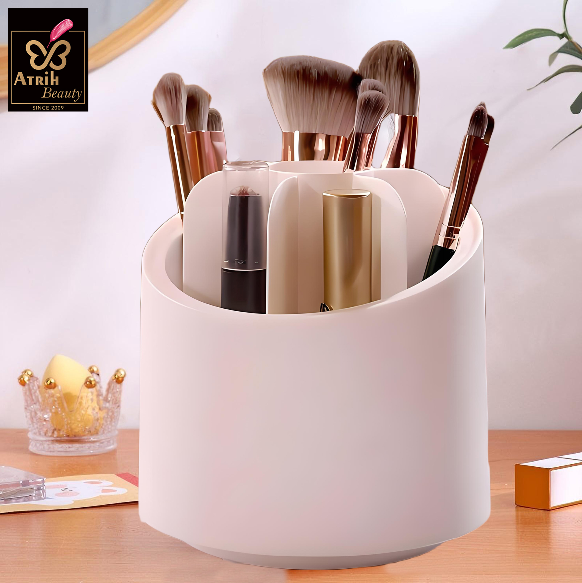 Plastic Makeup Brush Organizer