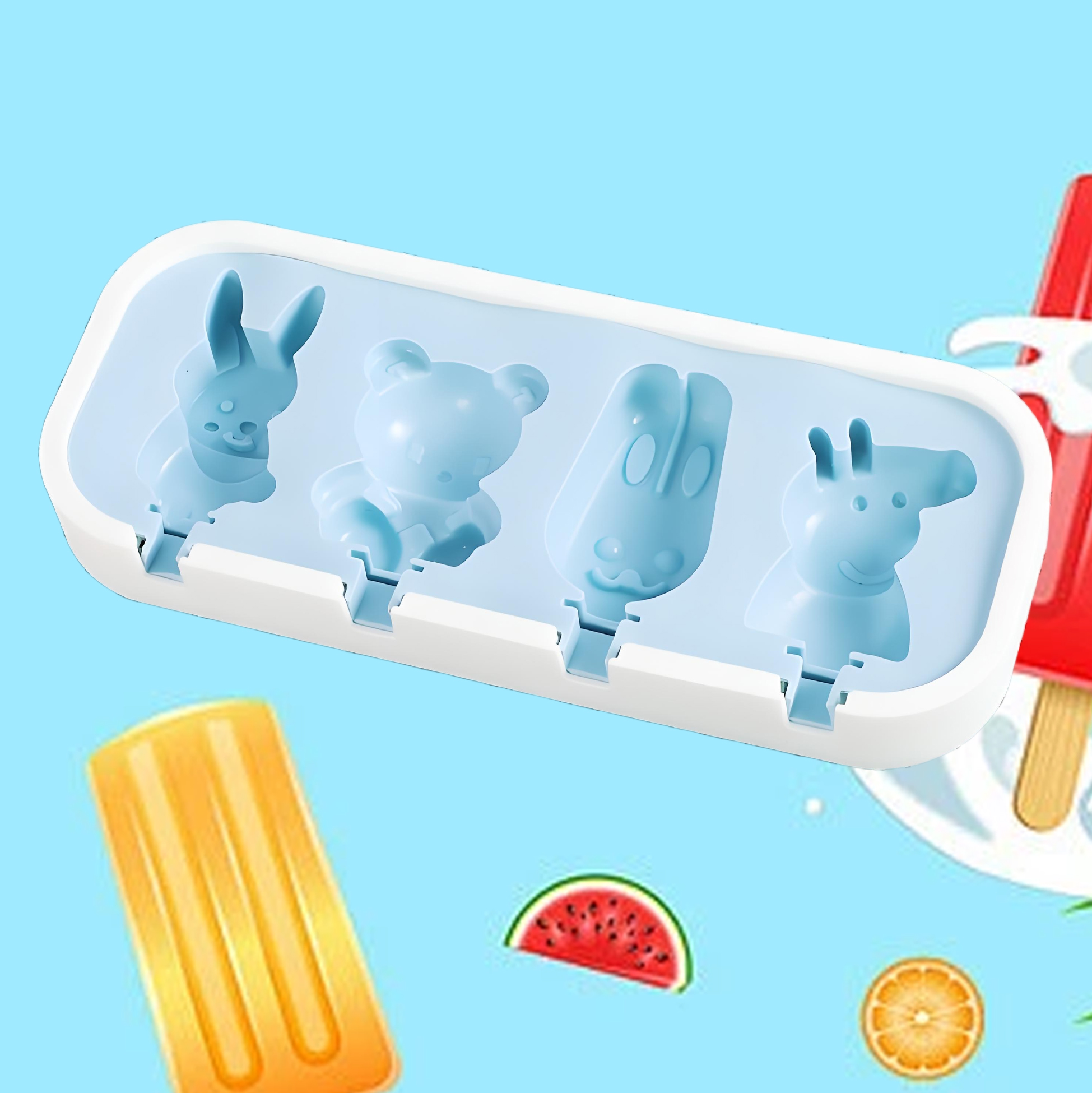 Cartoon Shaped Ice Cube & Popsicle Mold
