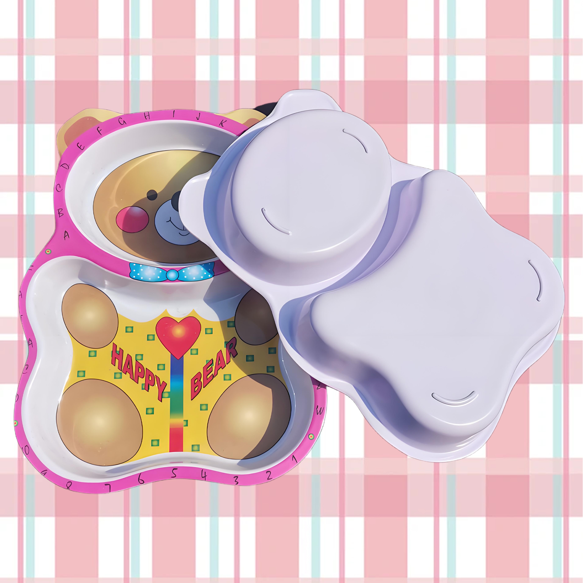 Cute Bear Shaped Kids' Plate