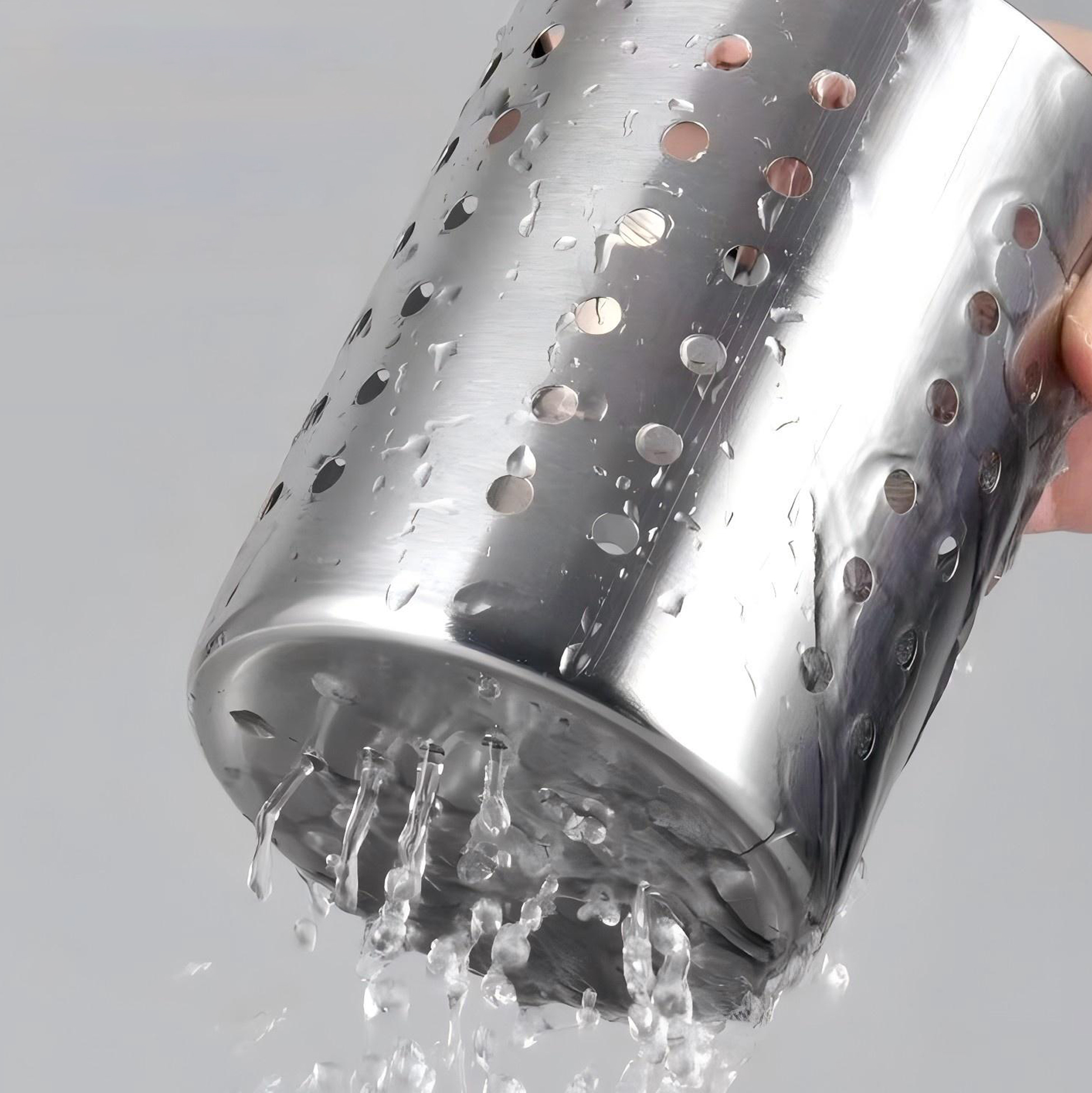 Stainless Steel Perforated Utensil Drainer