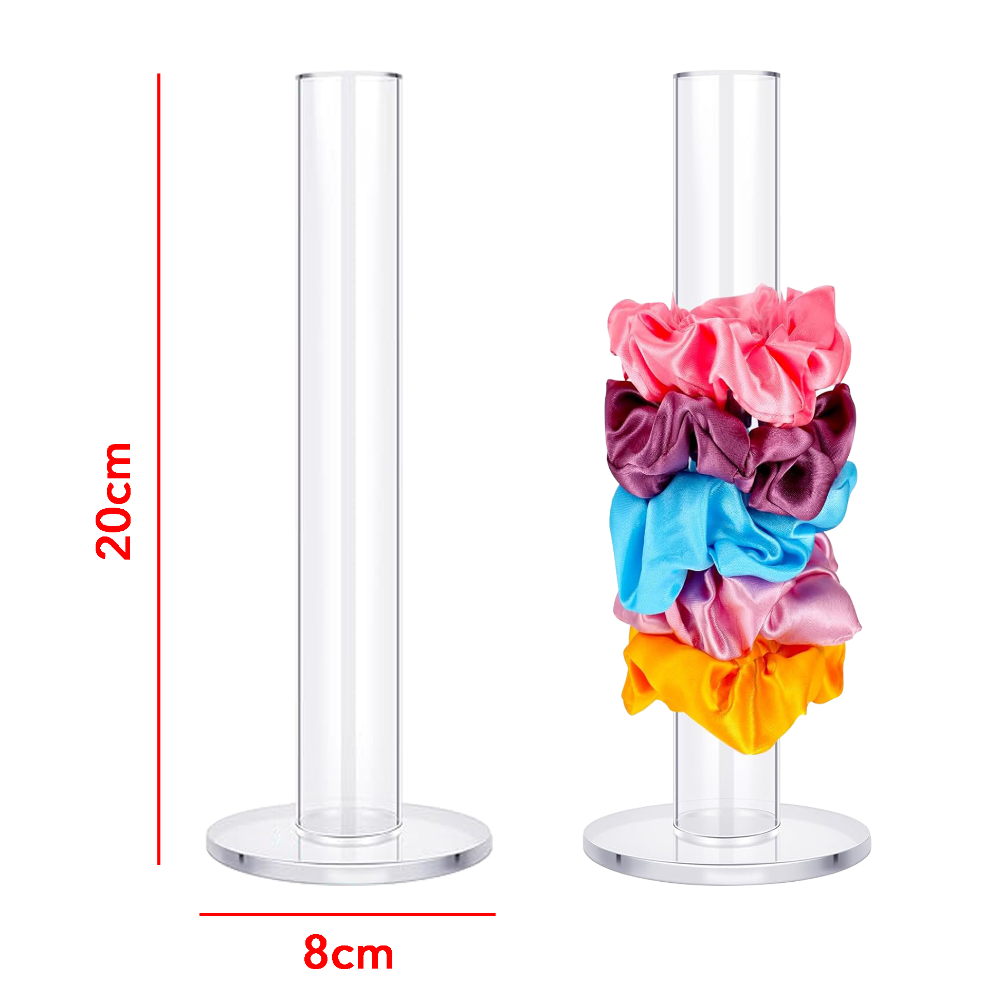 Clear Acrylic Scrunchie Organizer Stand