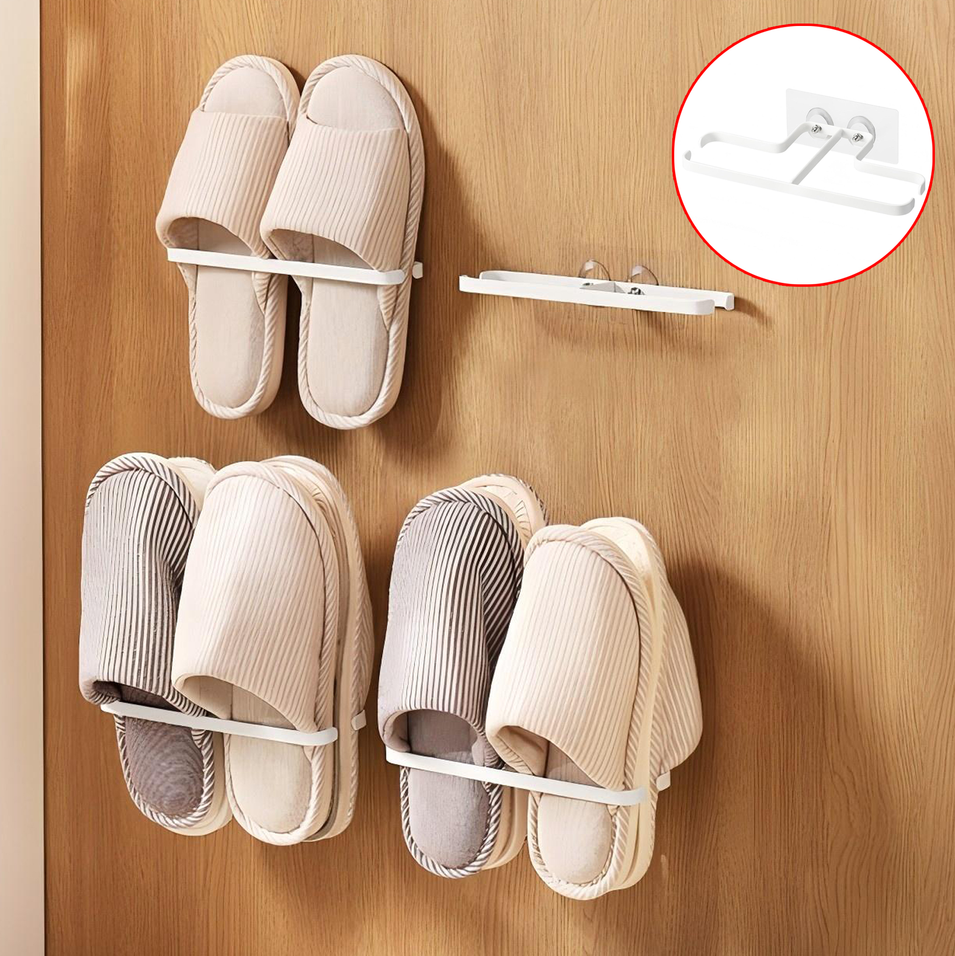 Wall Mounted Shoe Organizer Rack