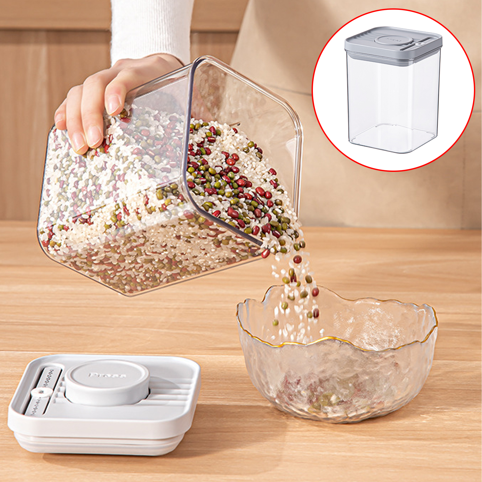 Airtight Plastic Food Storage Containers