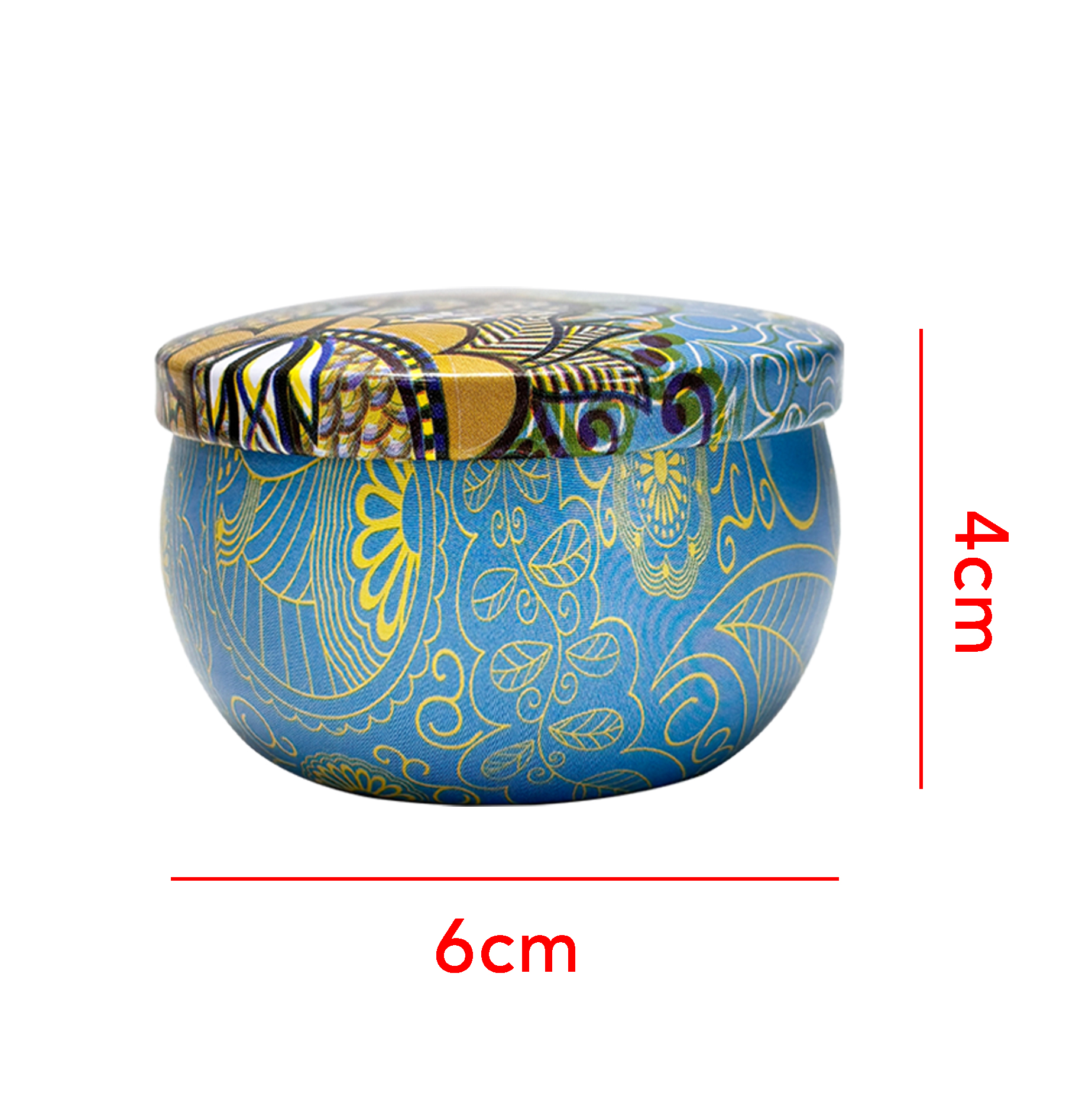 Decorative Scented Candle Tin