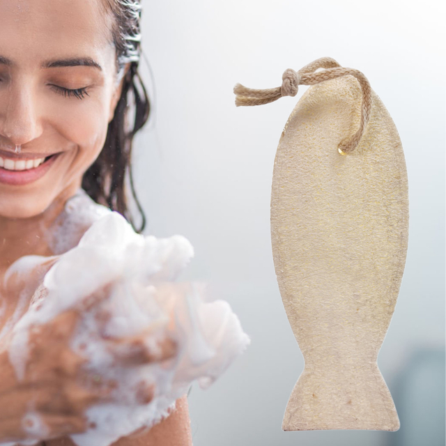 Eco Friendly Fish - Shaped Natural Loofah Bath Sponge