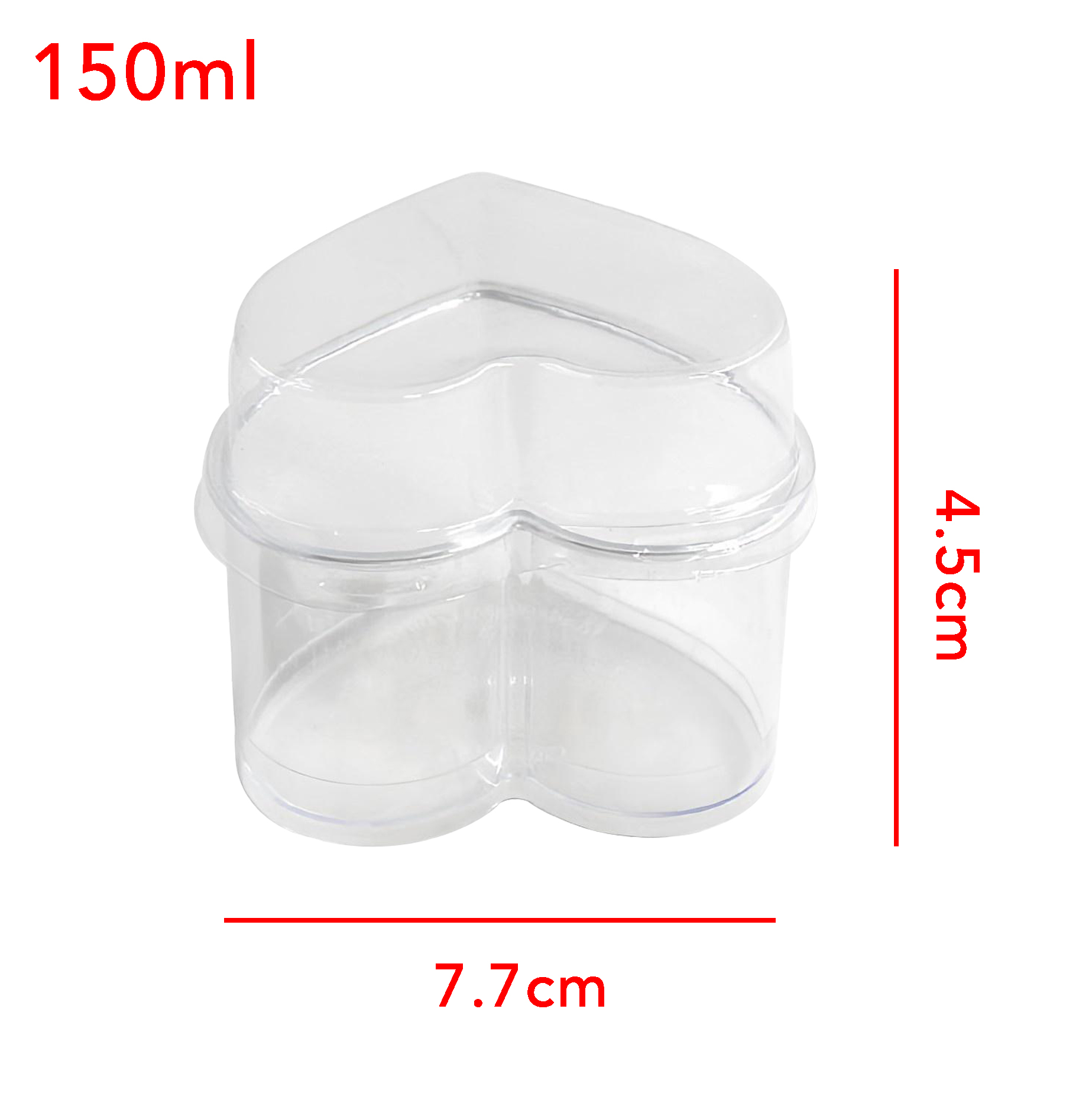 Heart-Shaped Dessert Container