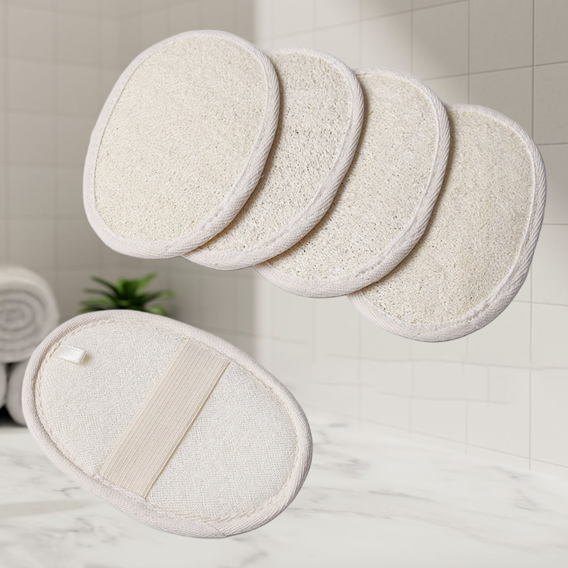 Natural Loofah Exfoliating Bath Mitt