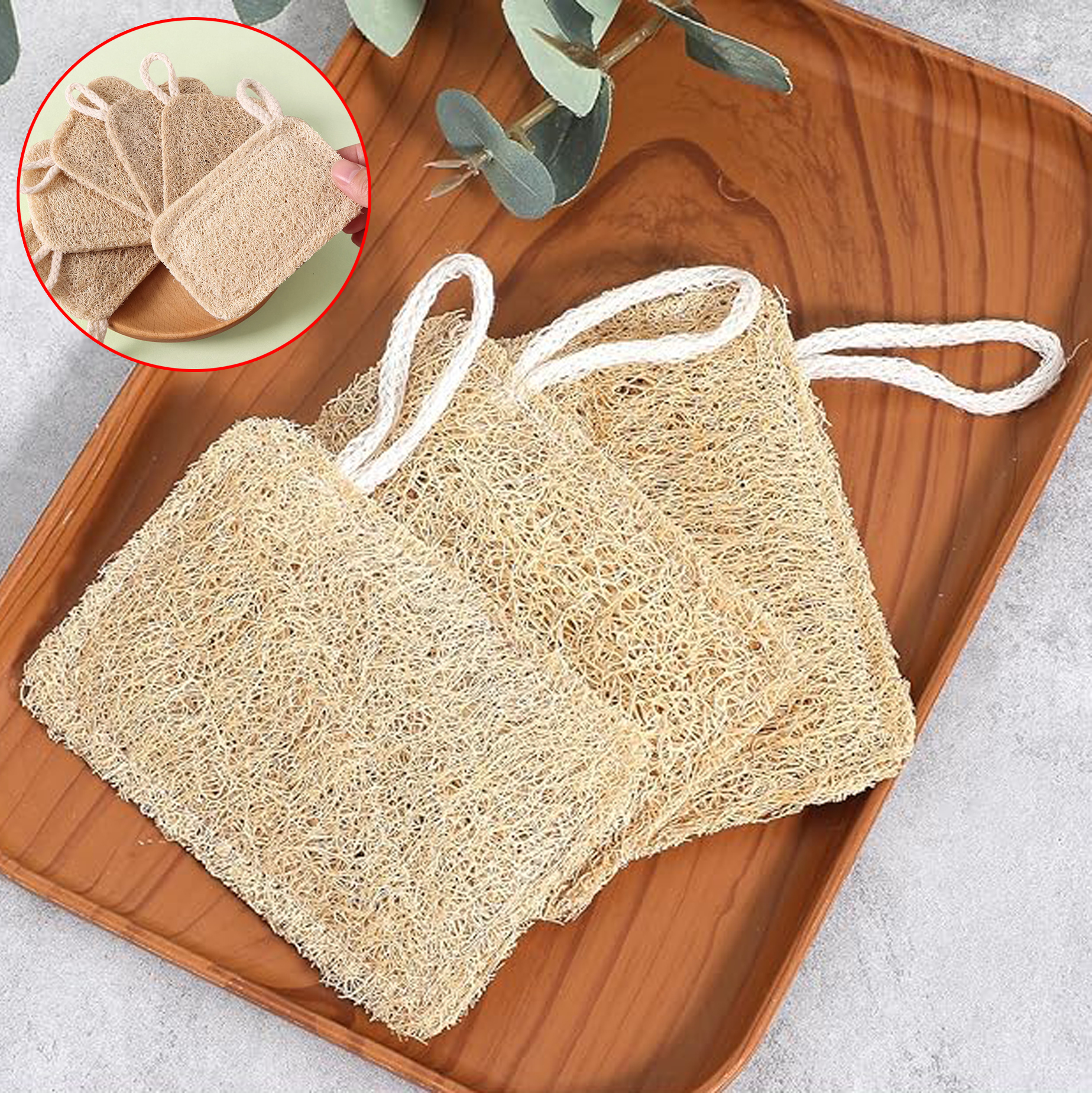 Natural Loofah Exfoliating Bath Sponge