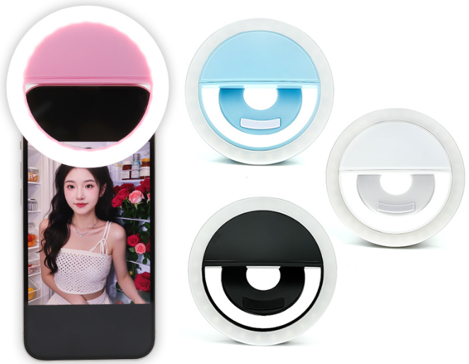 Portable Clip-on Phone Selfie Ring Light