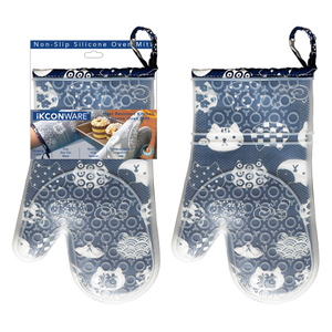 Cute Cartoon Printed Silicone Oven Mitt
