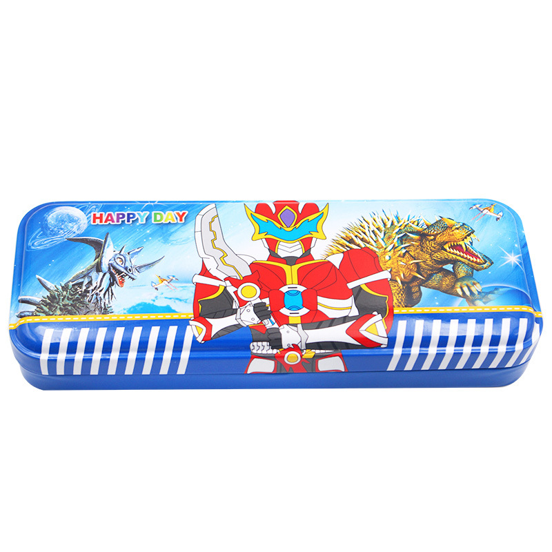 Double-Layered Tin Pencil Box