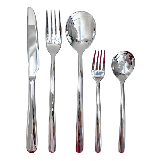 20-Piece Mirror-Finish Stainless Steel Cutlery Set