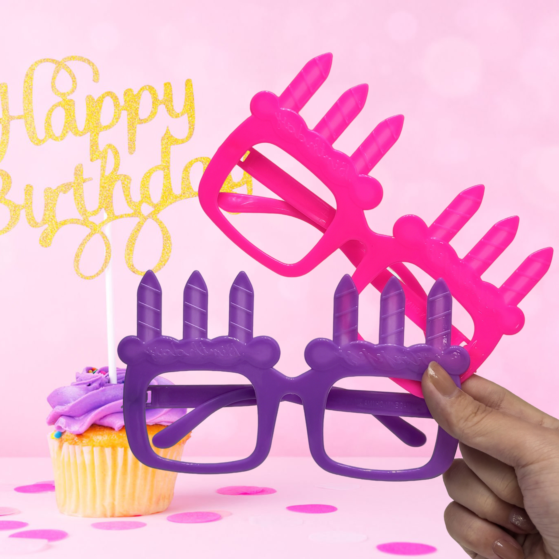 Birthday Candle Party Glasses Set