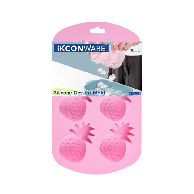 6-Cavity Pineapple-Shaped Silicone Dessert Mold