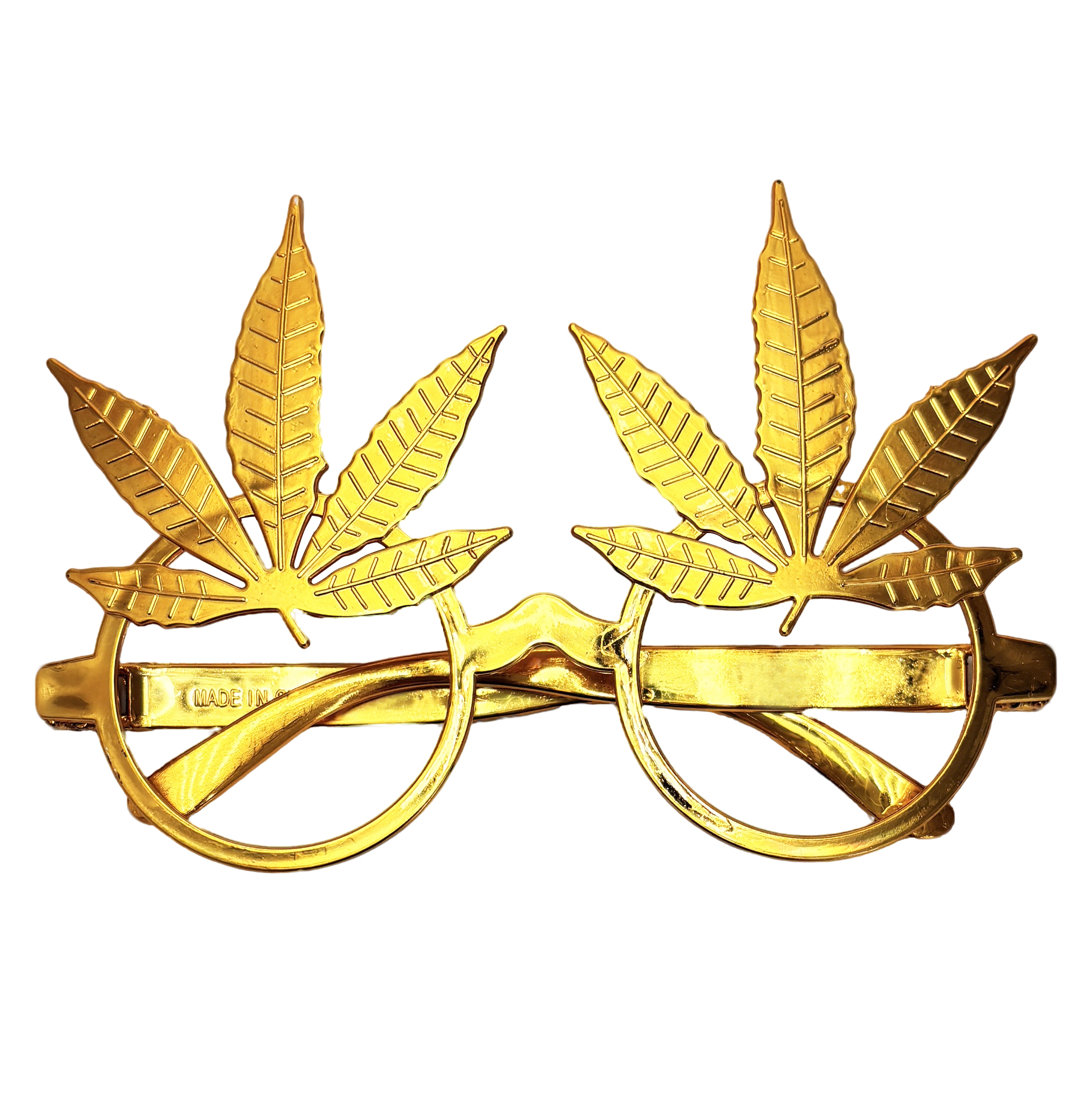 Gold Leaf-Shaped Party Glasses