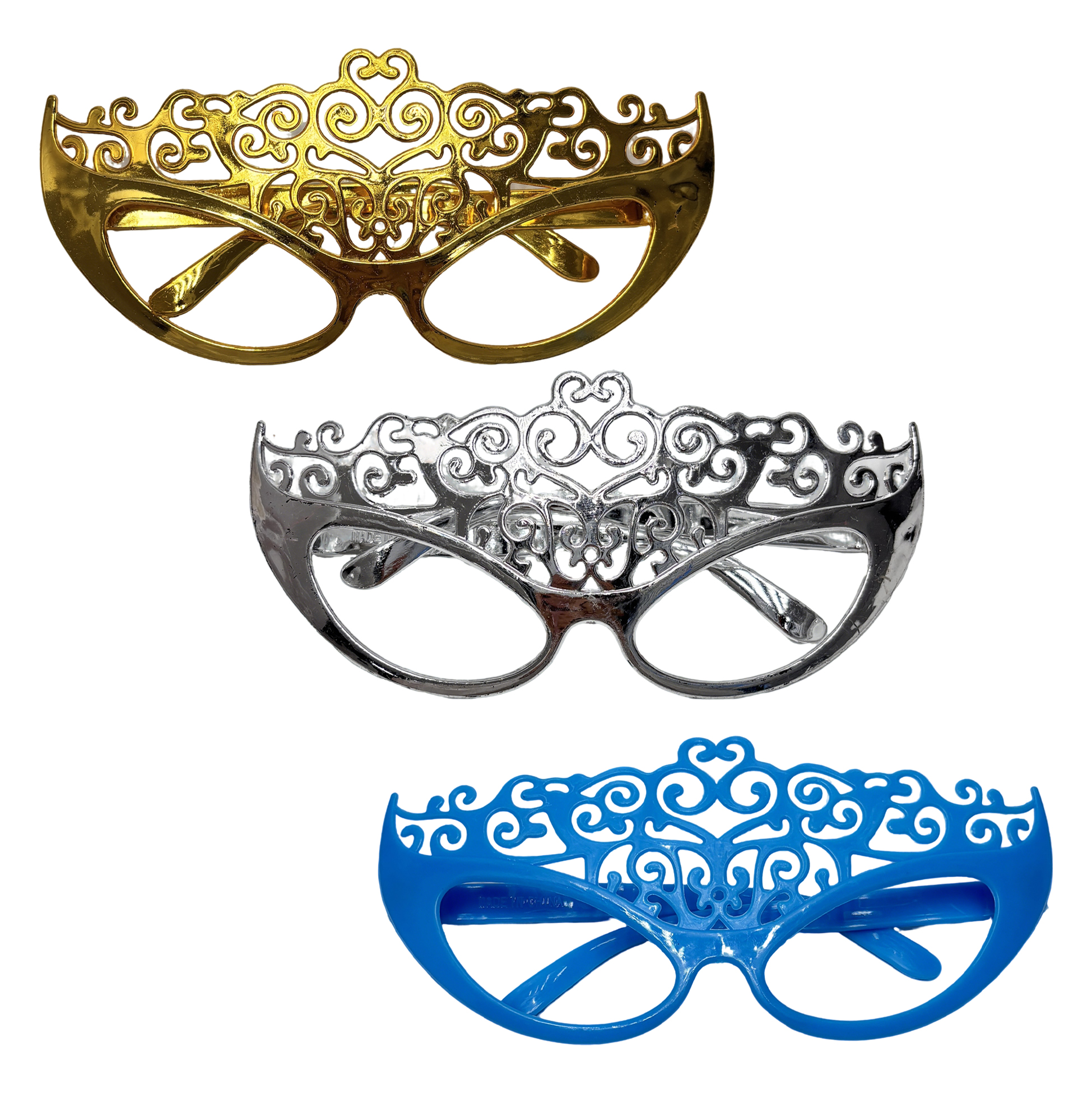 Ornate Filigree Party Mask Glasses