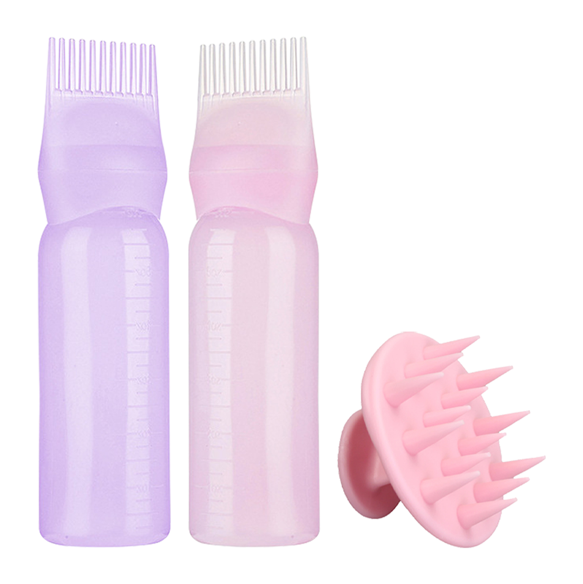 Hair Dye Bottle And Scalp Massager Set