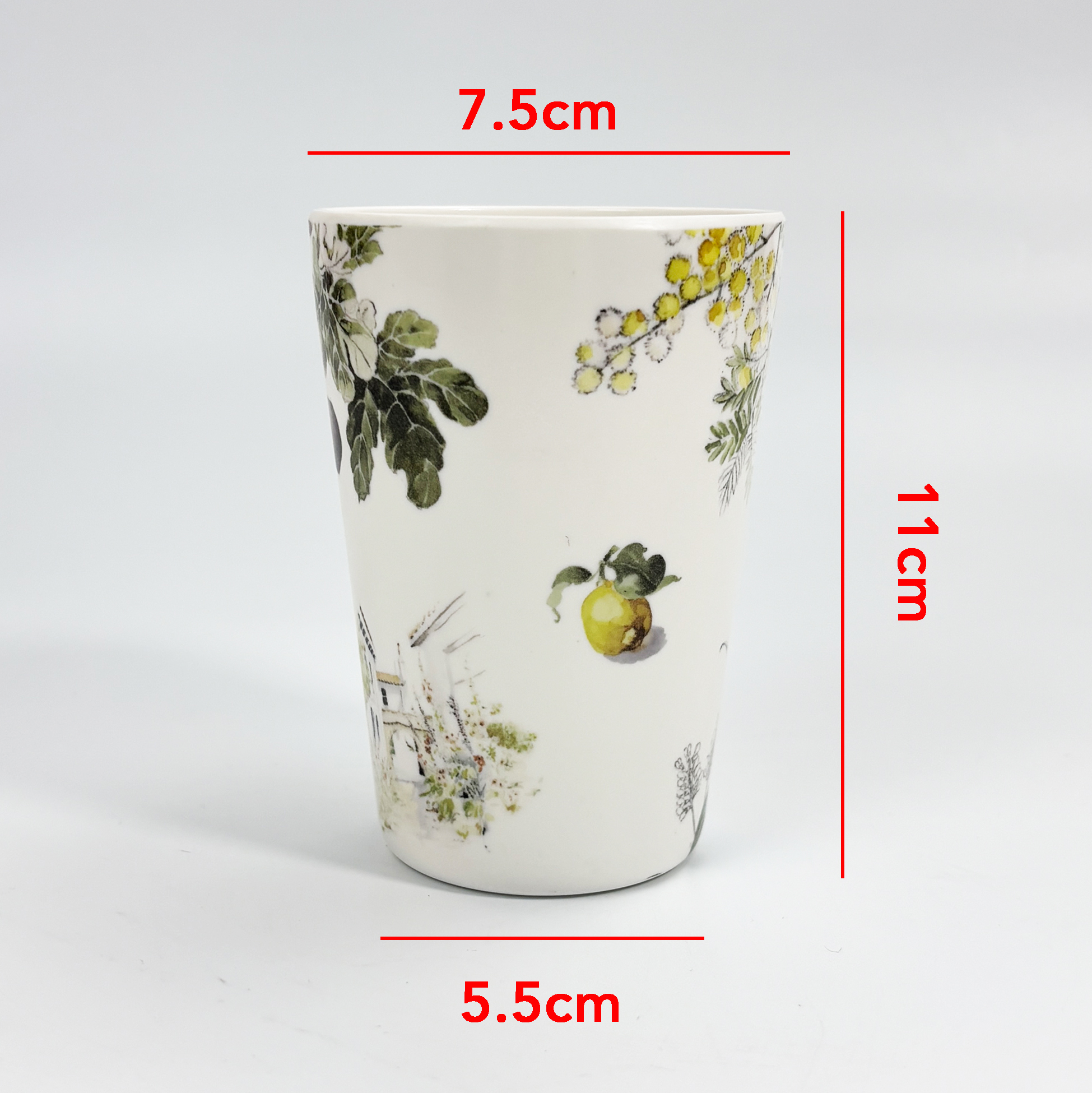 Melamine Cup with Botanical Print