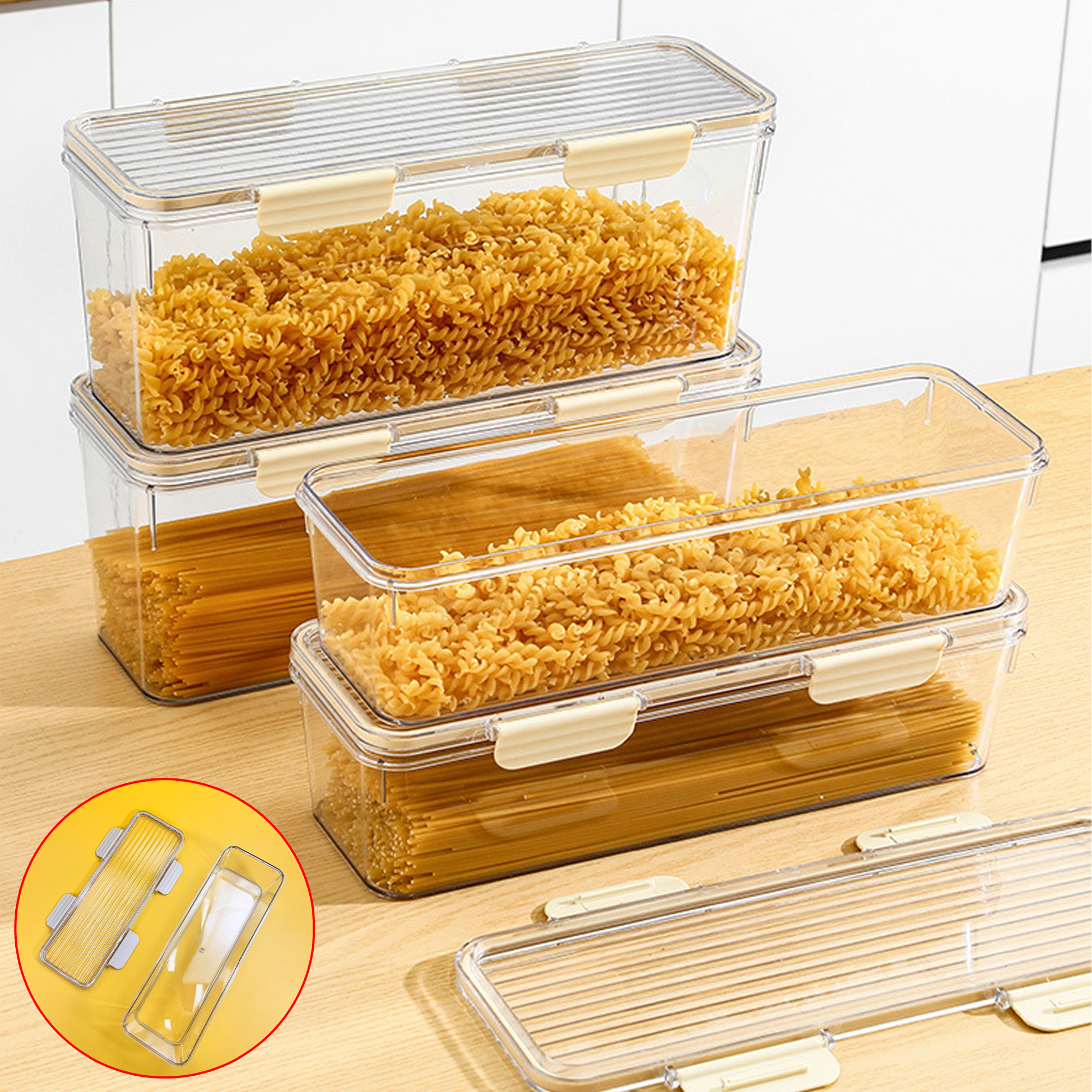 Rectangular Plastic Kitchen Storage Box