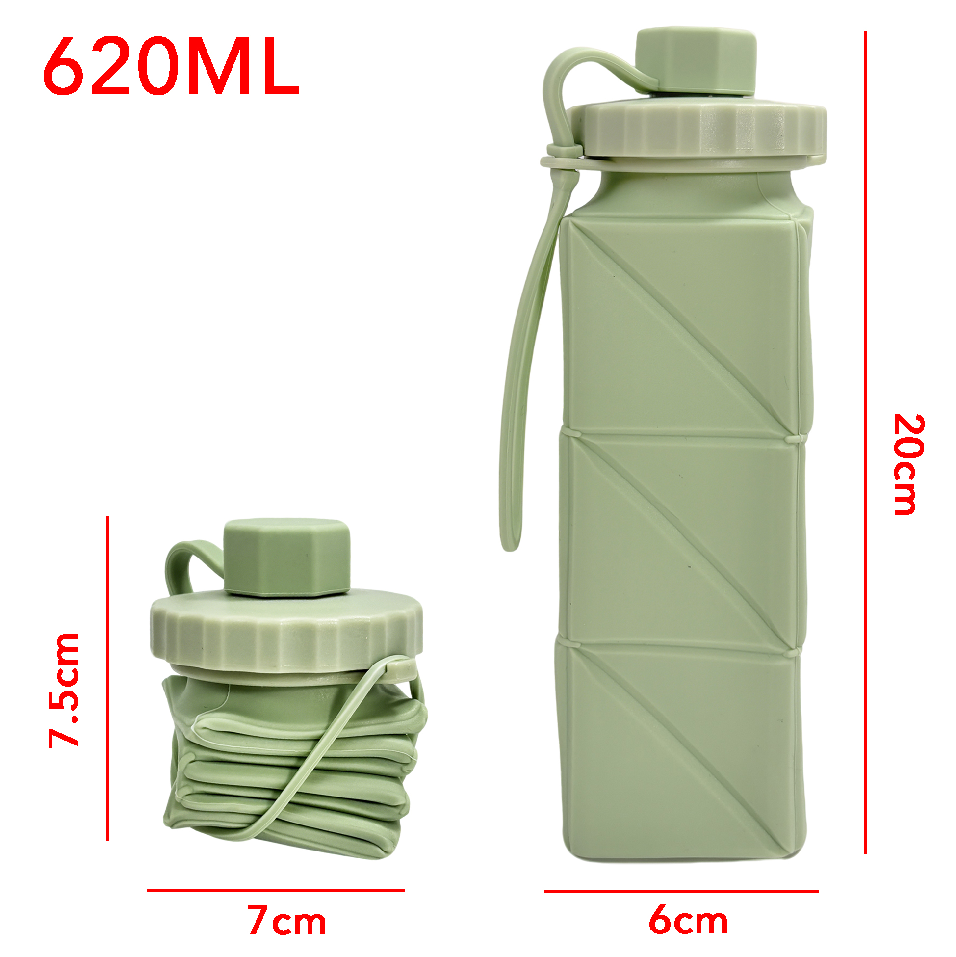Silicone Collapsible Water Bottle