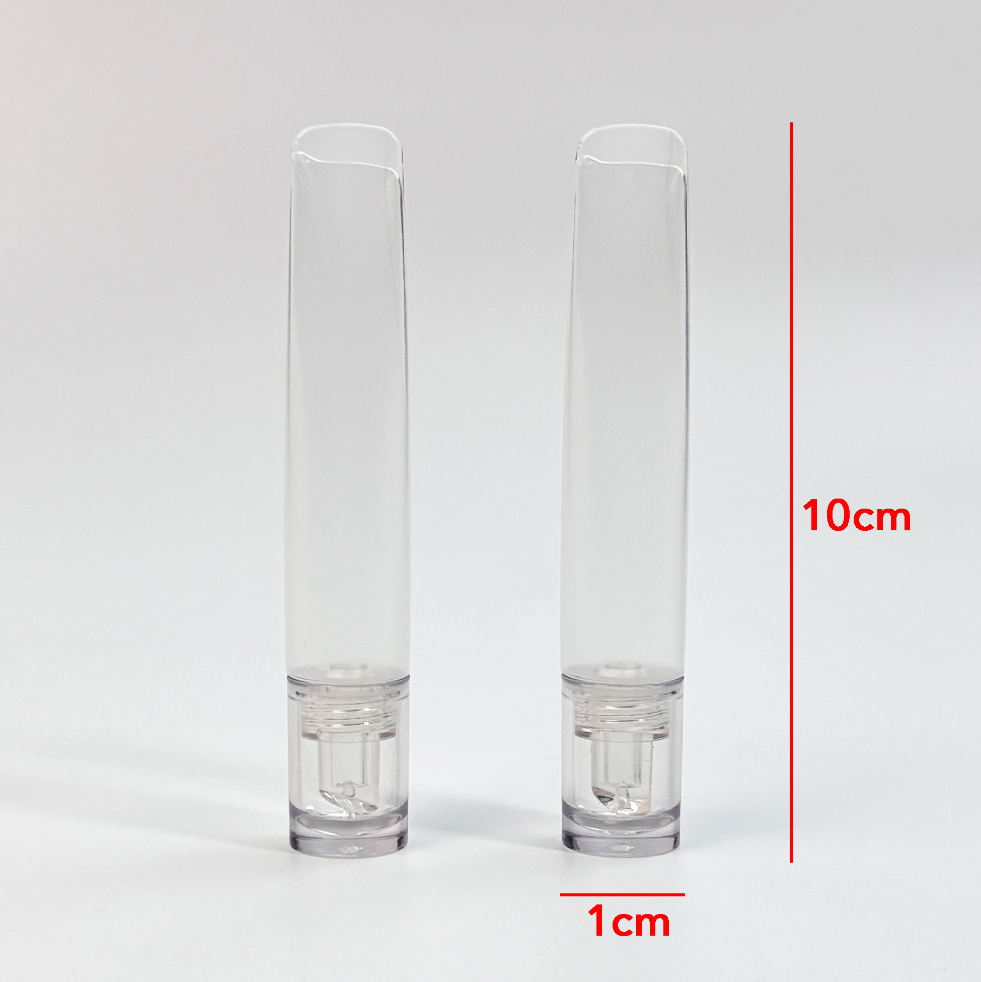 Translucent Plastic Facial Oil Applicator Tube Slim Squeeze Tube for Facial Serums