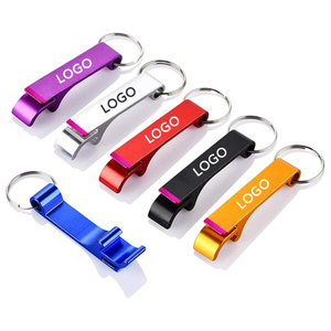 Multi-color Metal Keychain Bottle Opener Logo-customizable Keychain Bottle Opener