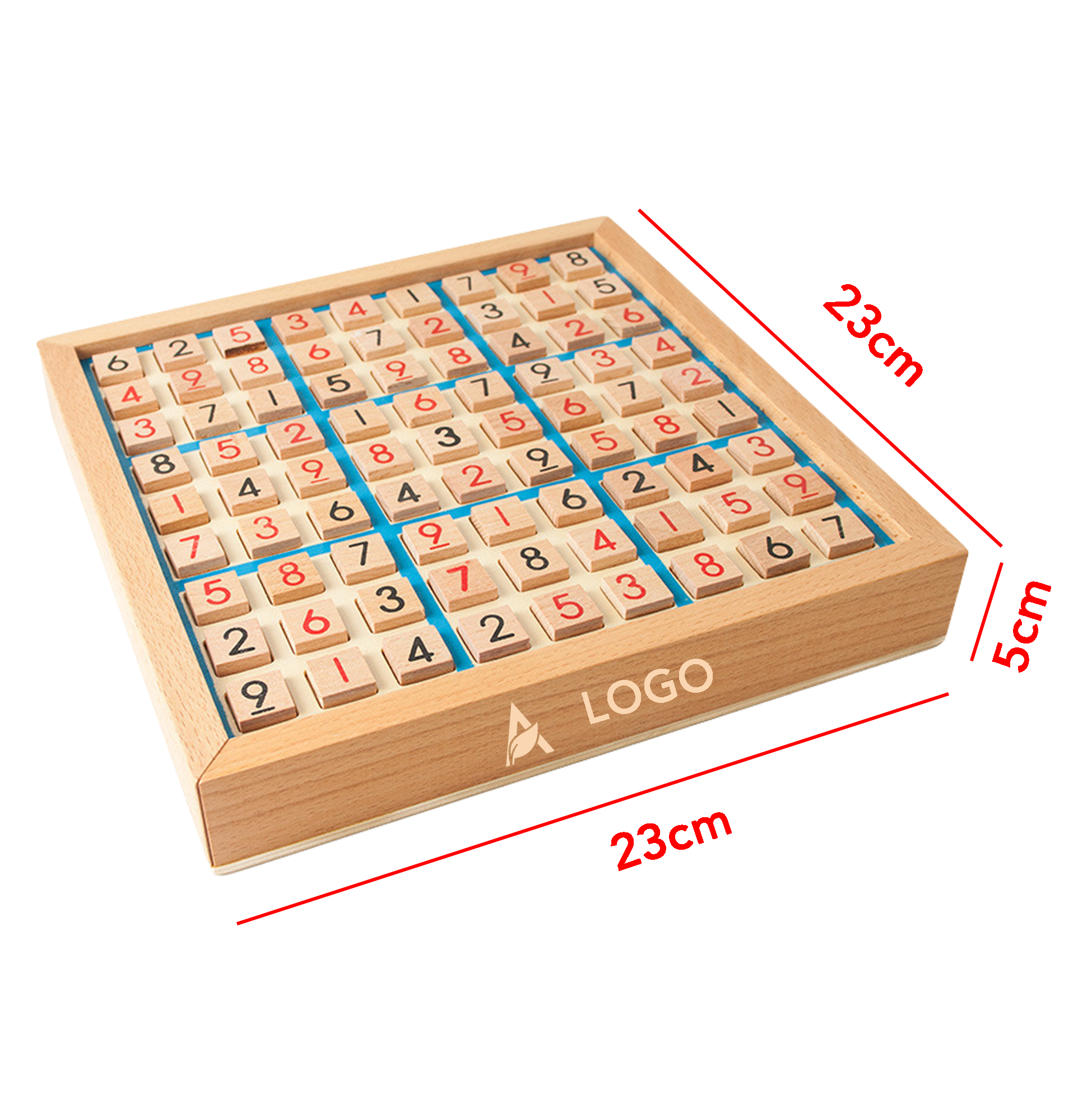 Wooden Sudoku Puzzle Game Set Educational Wooden Number Puzzle