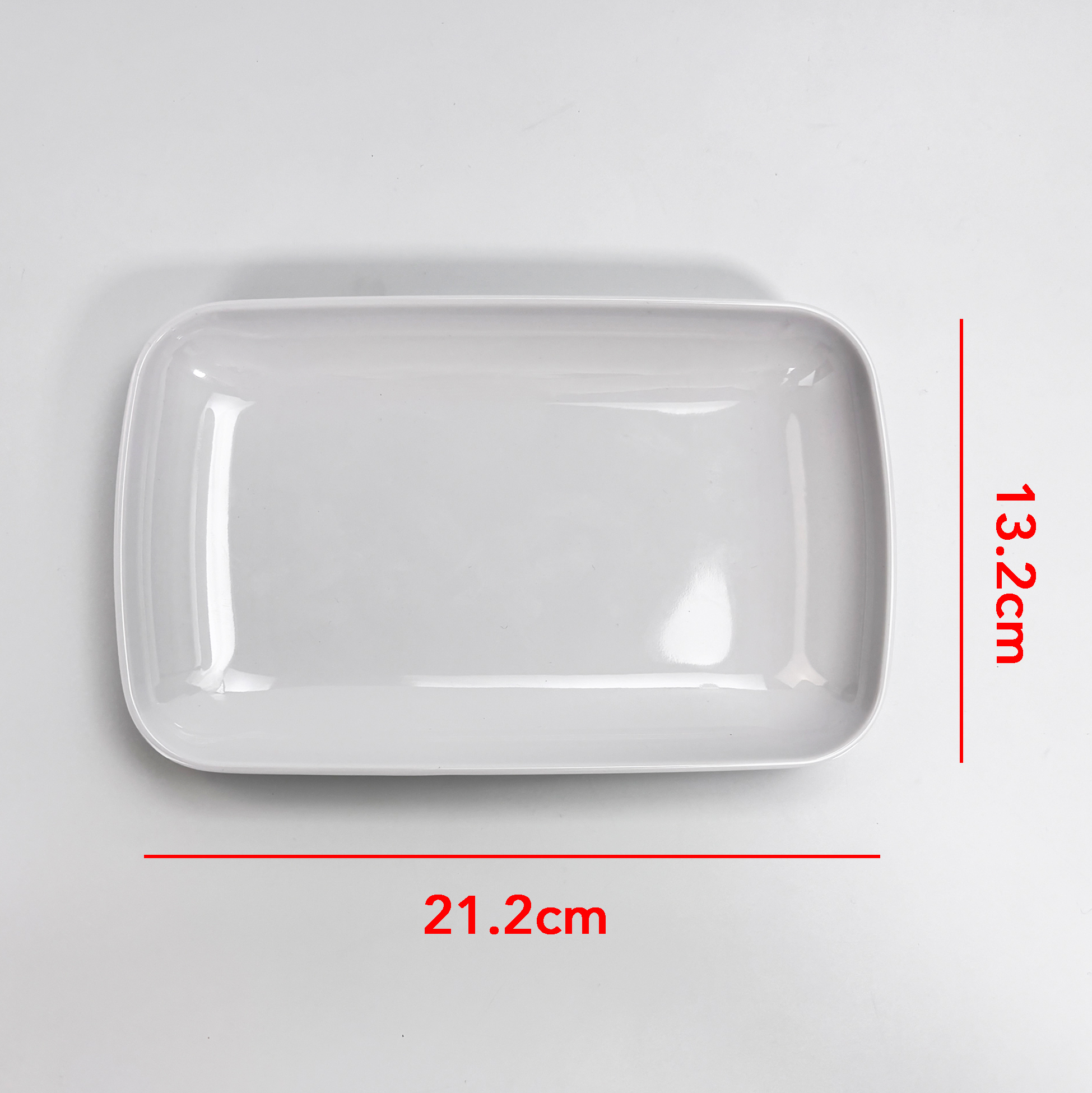 White Rectangular Melamine Serving Platter