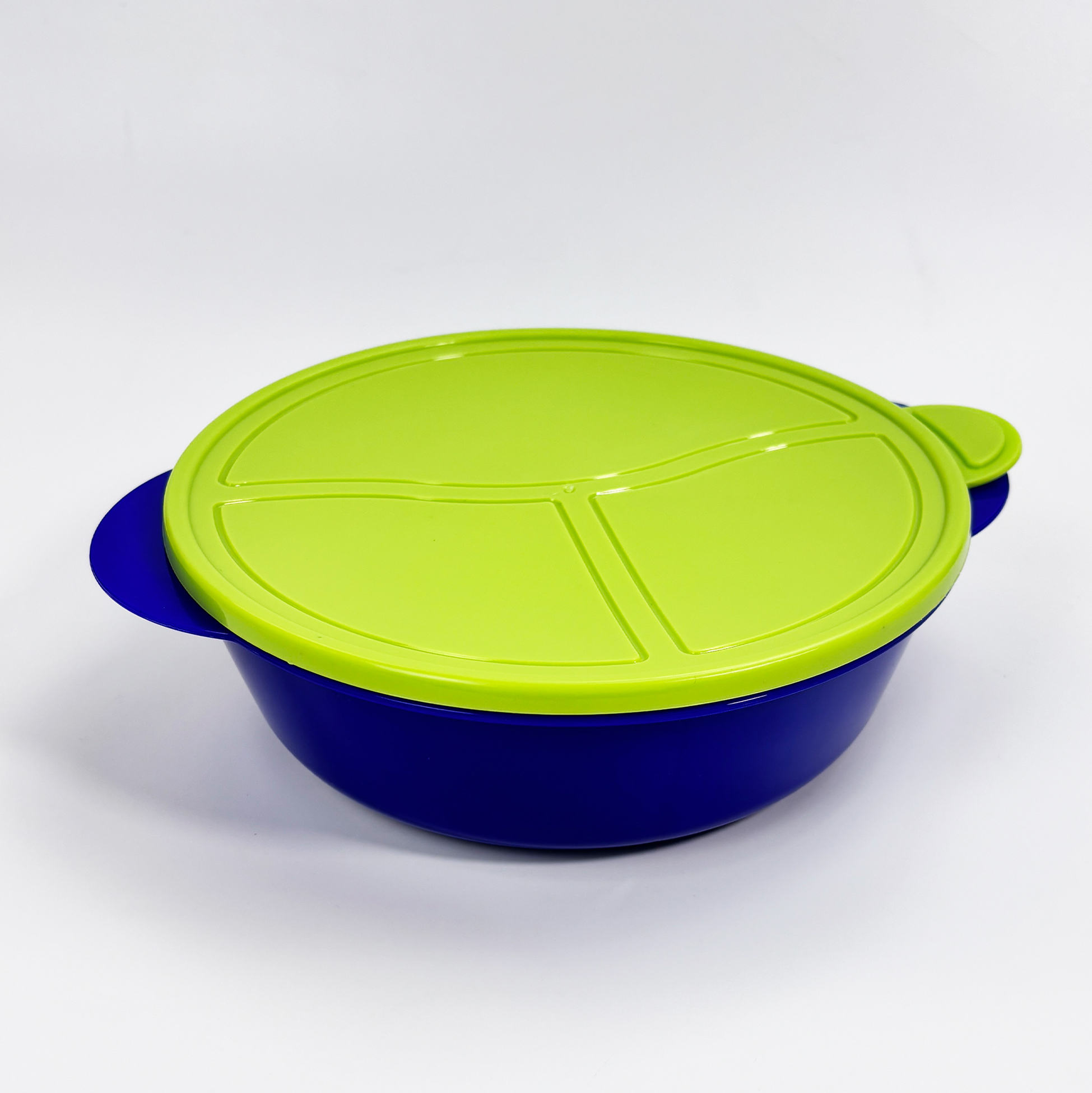 Kids’ Divided Lunch Plate with Lid And Cutlery