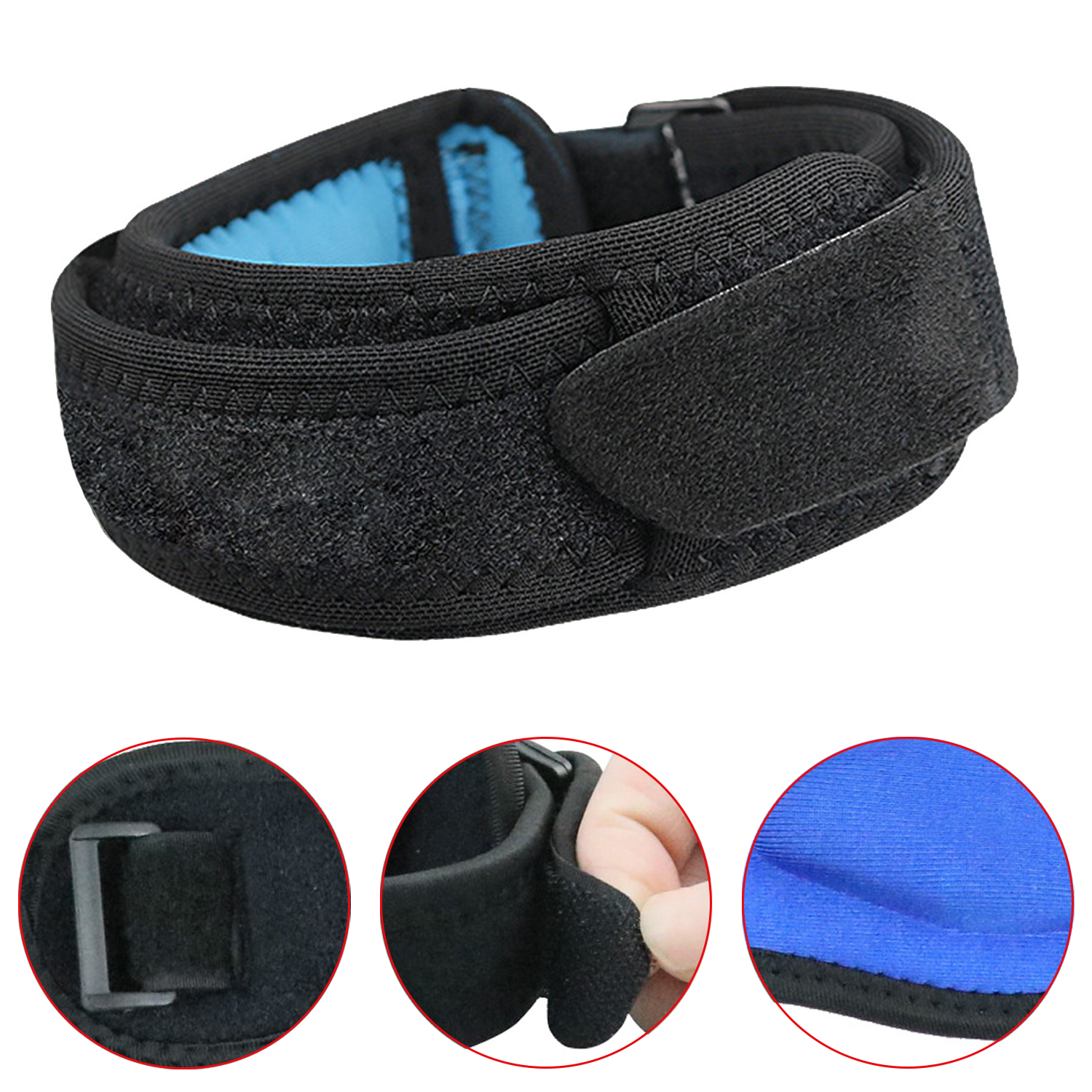Patella Belt Professional Running Men's And Women's Sports Fitness Compression Knee Joint Protective Sleeve Basketball Mountaineering Fitness