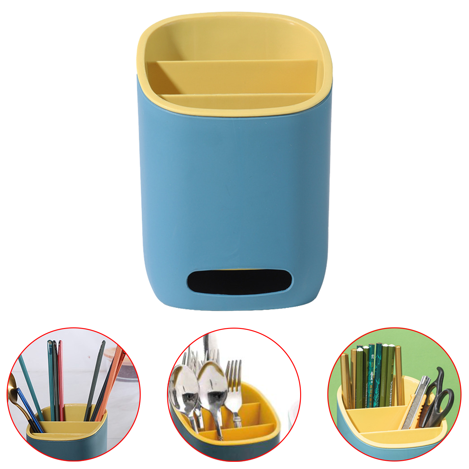Double Layer Cutlery Storage Organizer Tableware Drainboard Drain Rack Spoon Knife Fork Kitchenware Organizer Shelf