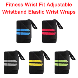 Fitness Wrist Wraps Bandages Fit Adjustable Wristband Elastic Wrist Wraps Bandages For Weightlifting Powerlifting Breathable Support