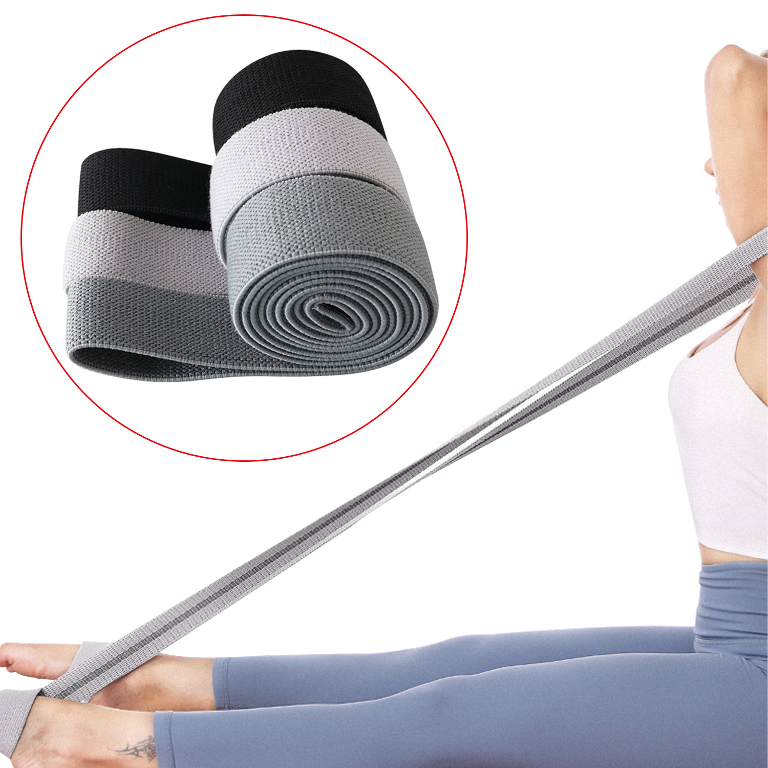 Hip Circle Resistance Band Resistance Fabric Fitness Exercise Pull Up Fitness Hip Trainer Yoga Home Resistance Band 