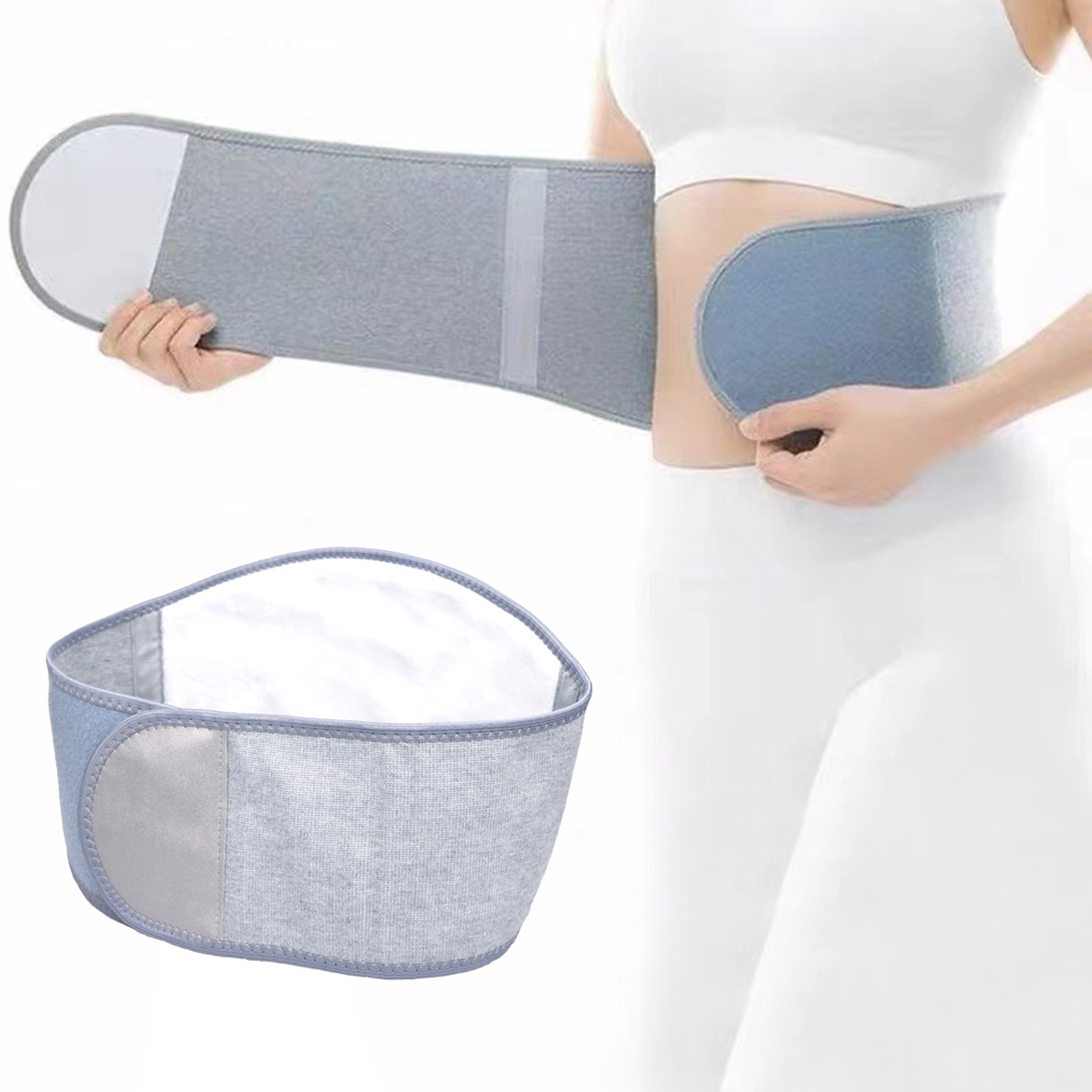 Waist Slimming Belt Natural Bamboo Charcoal Fibber Breathable Waist Support Belt To Keep Warm