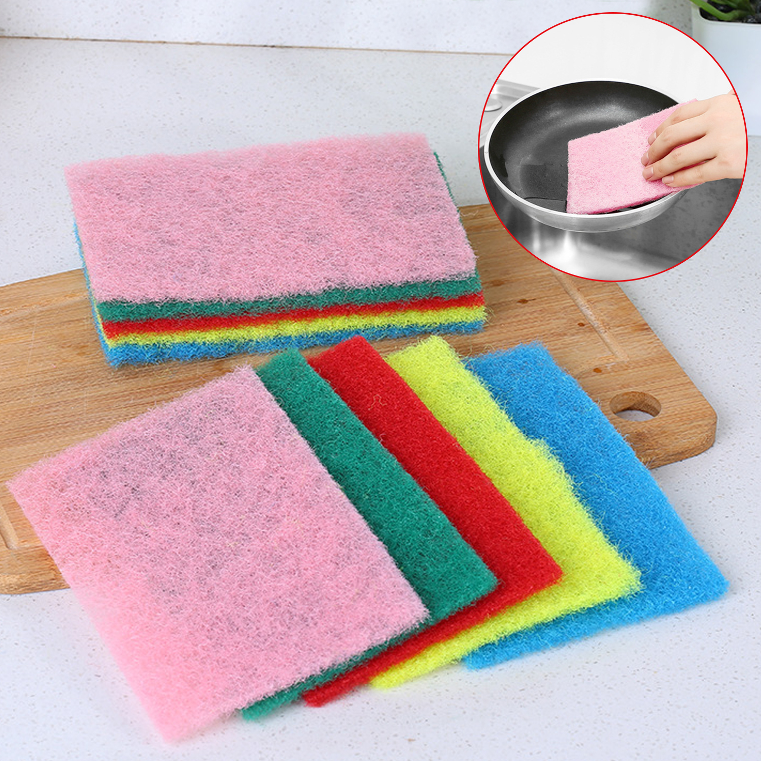 Cellulose Sponge Cloths Eco-friendly Reusable Cleaning Cloths Hand Towel Dishcloth for Kitchen Absorbent Dish Cloth