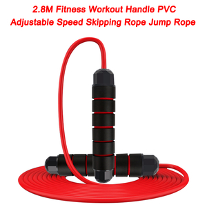 2.8M Fitness Workout Handle PVC Adjustable Speed Skipping Rope Jump Rope