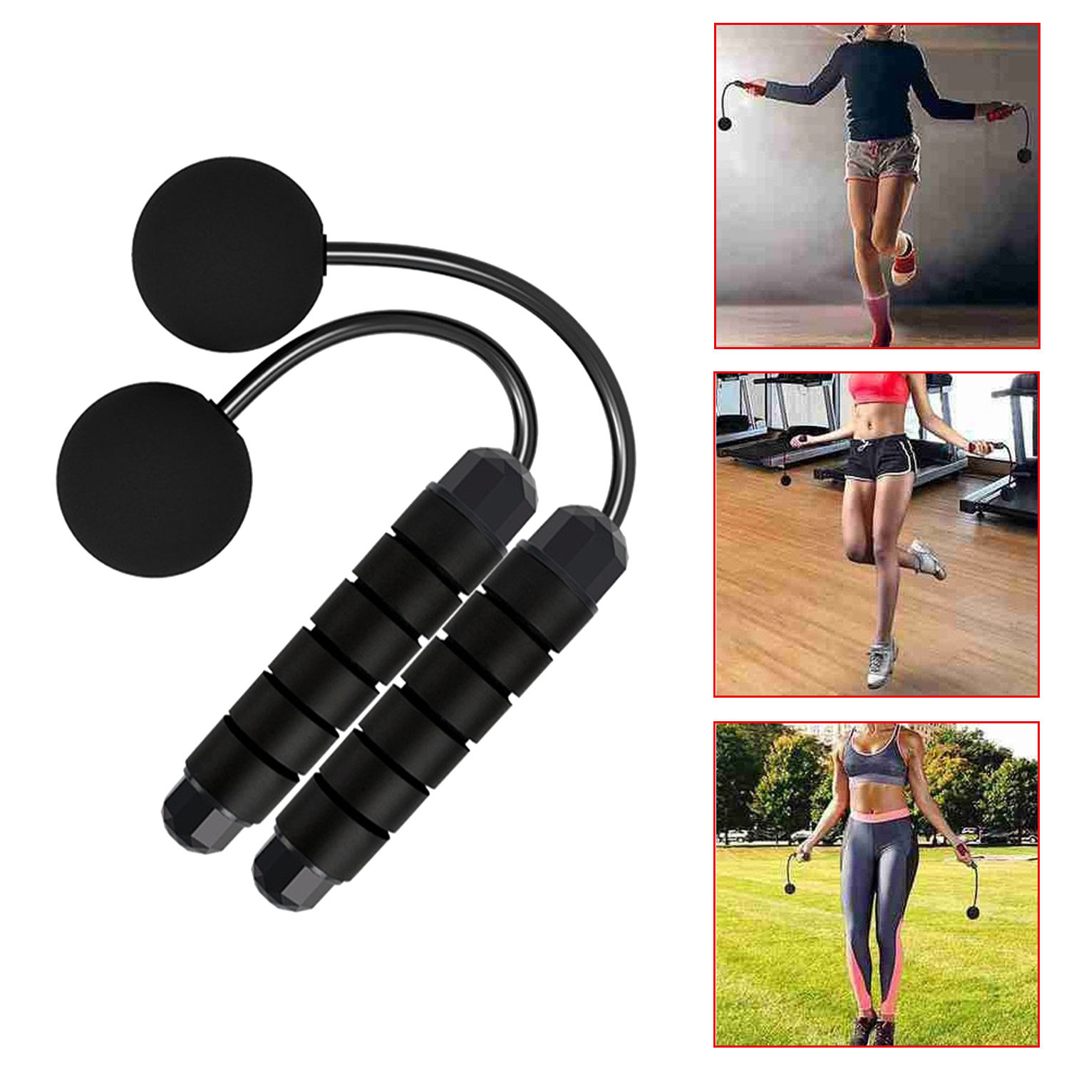 Skipping Speed Wireless Ropeless Cordless Jump Rope Without Rope For Adults & Children