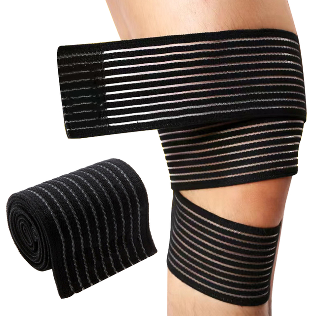 Elastic Wrap Knee Pads Pressurized Mountaineering Riding Leggings Straps Protective Gear Sports