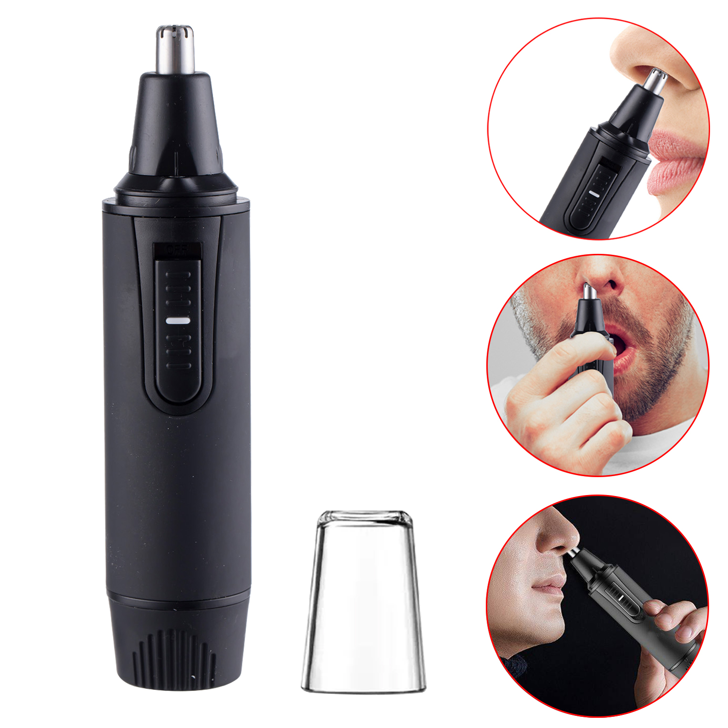 Electric Nose Hair Trimmer Clipper Battery Washable Nose Hair Trimmer
