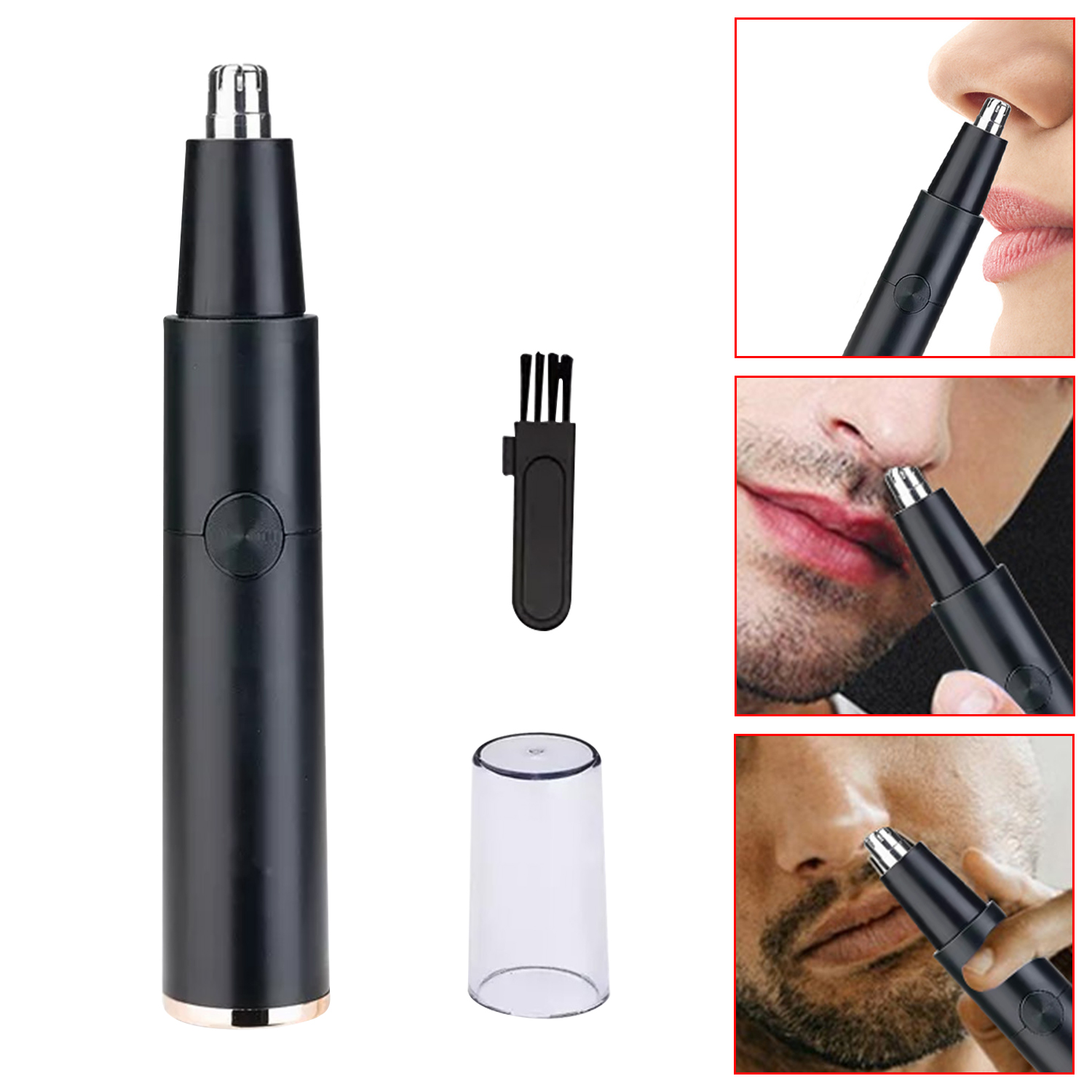 Mini Pen Design Men's Hair Face Ear Nose Beard Trimmer Clipper Cutter Nose Hair Trimmer