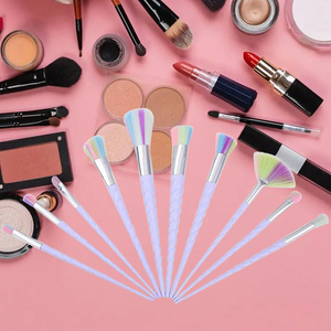 Hot Selling 10 Piece Rainbow Makeup Brush Set