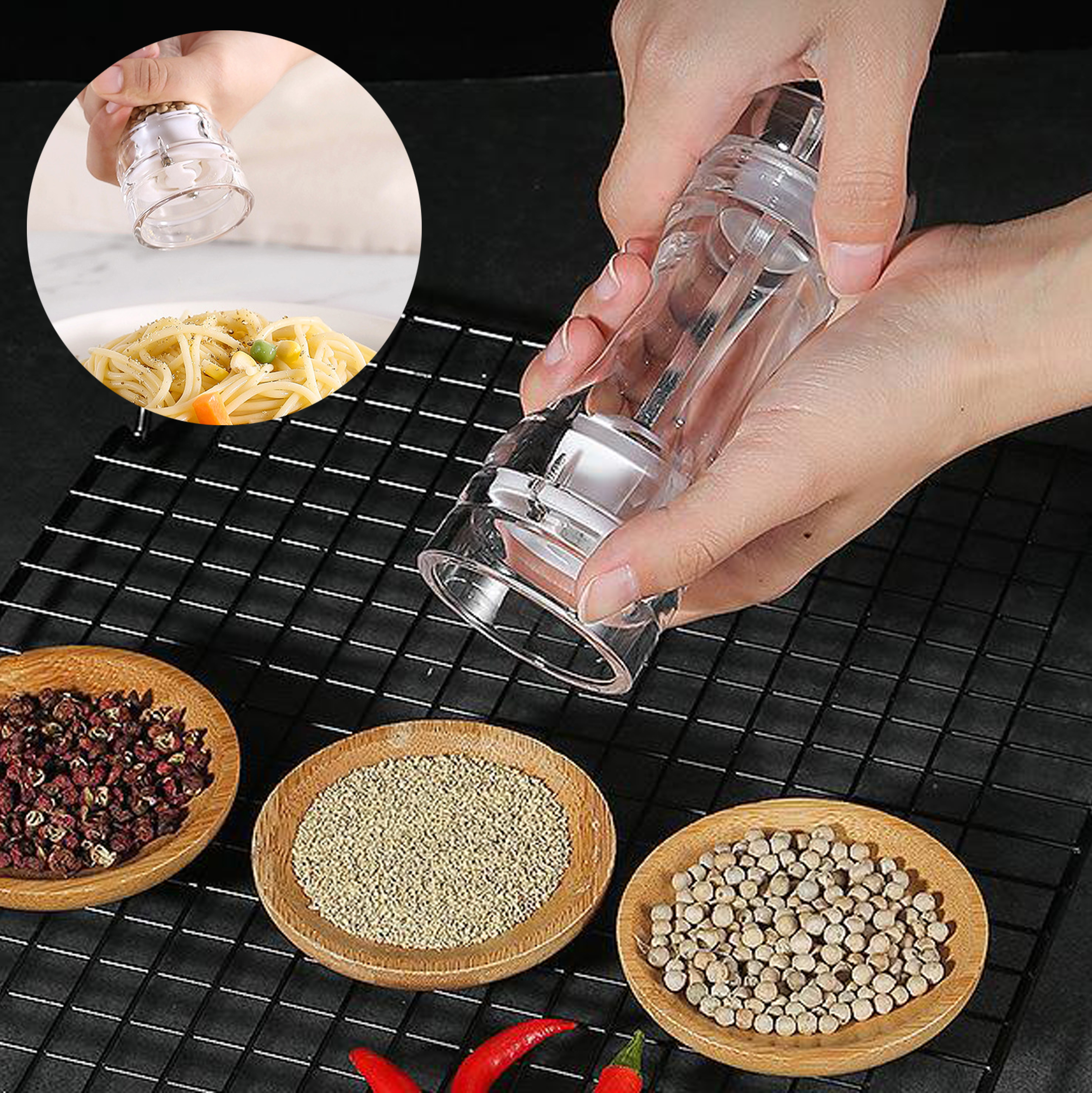 Acrylic Pepper Grinder