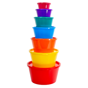 7-pcs Multi-color Mixing Salad Bowl Set