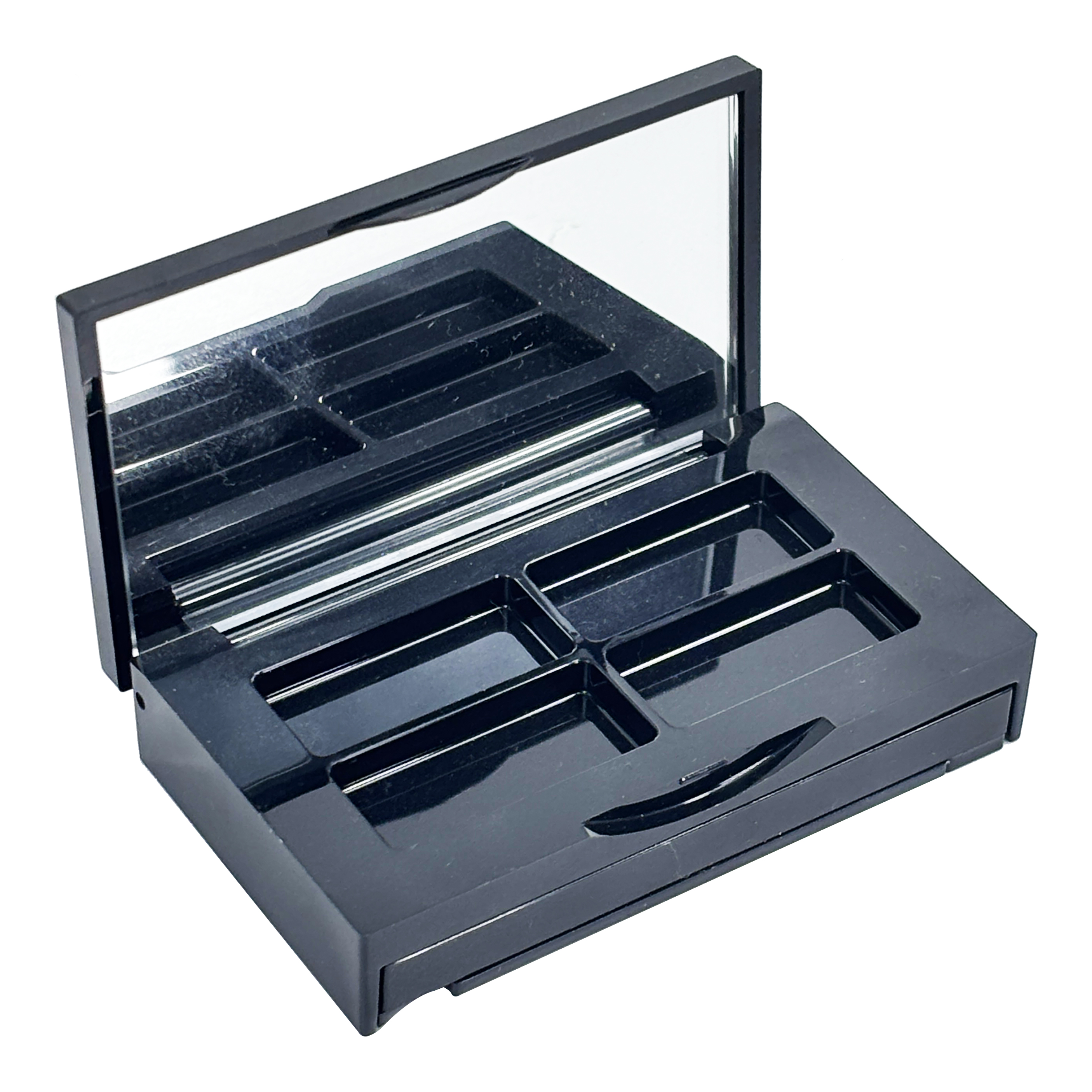 Double-Layer Eyeshadow Palette with Mirror And Drawer
