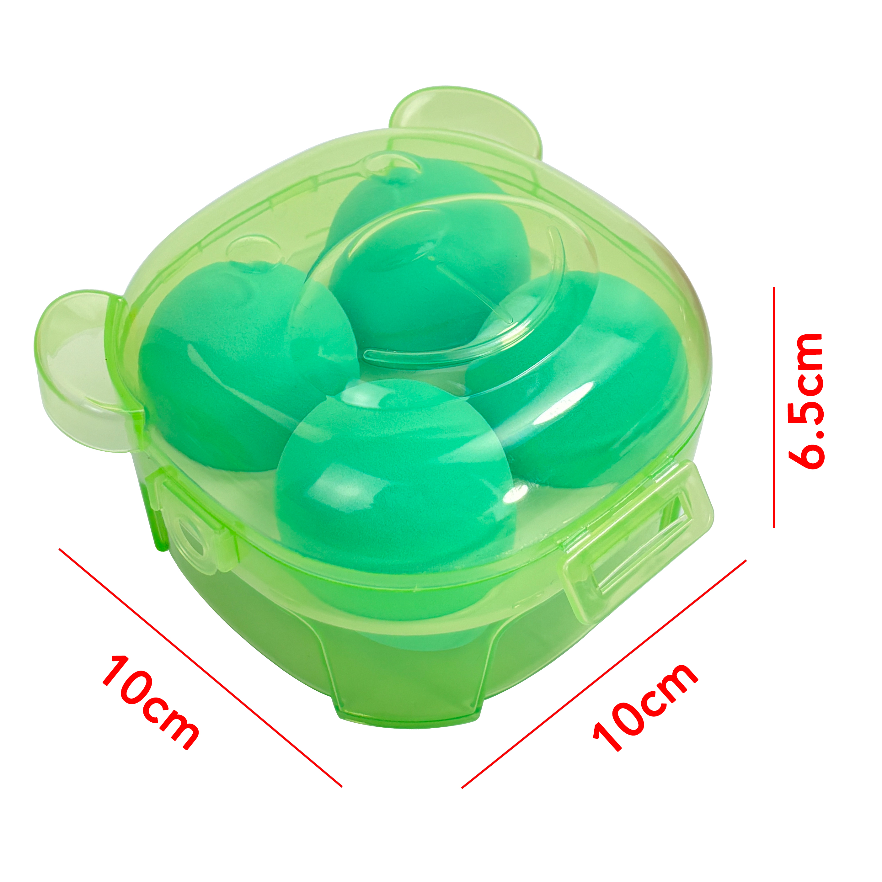 4 Makeup Sponges with 1 Storage Box