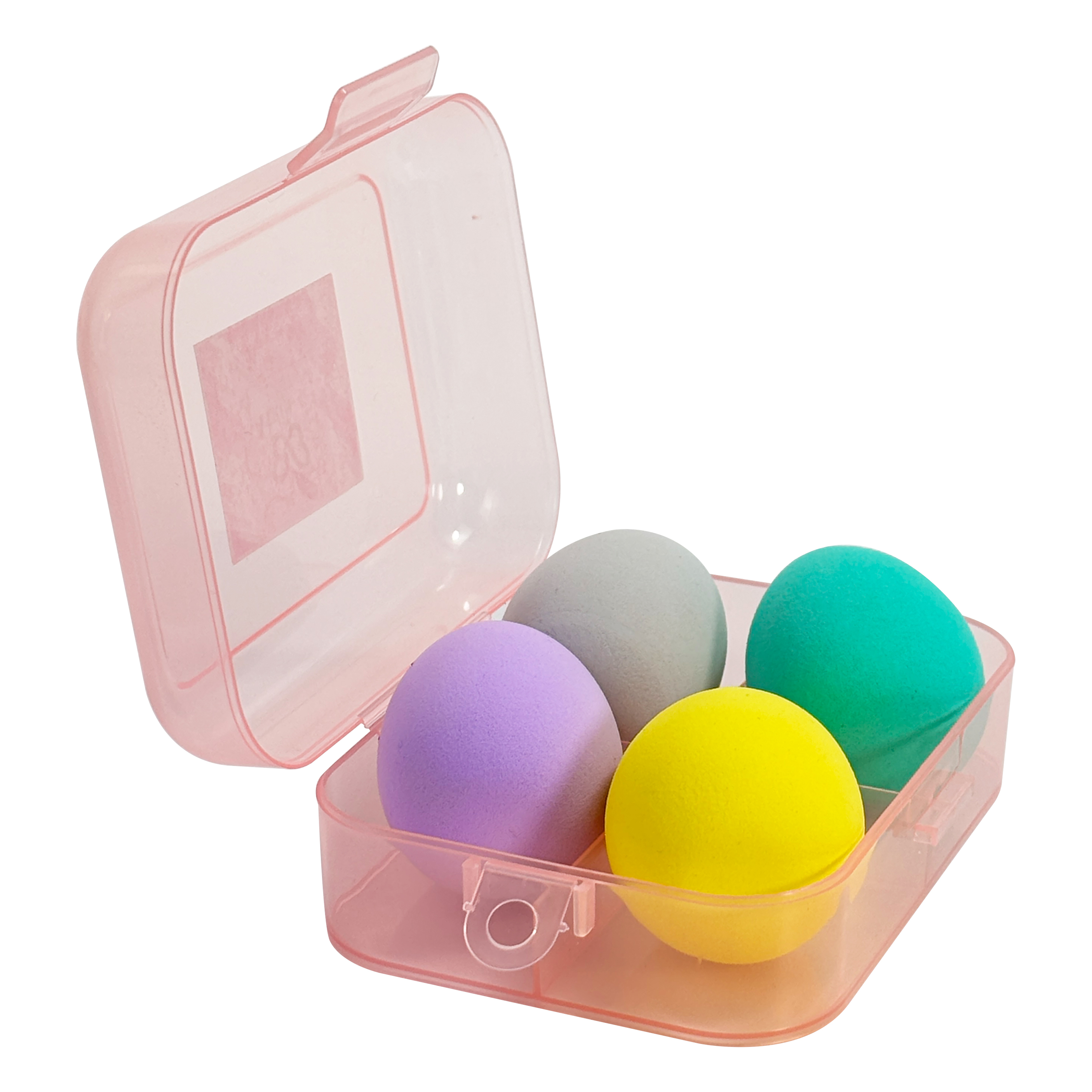 4 Makeup Sponges with 1 Storage Box